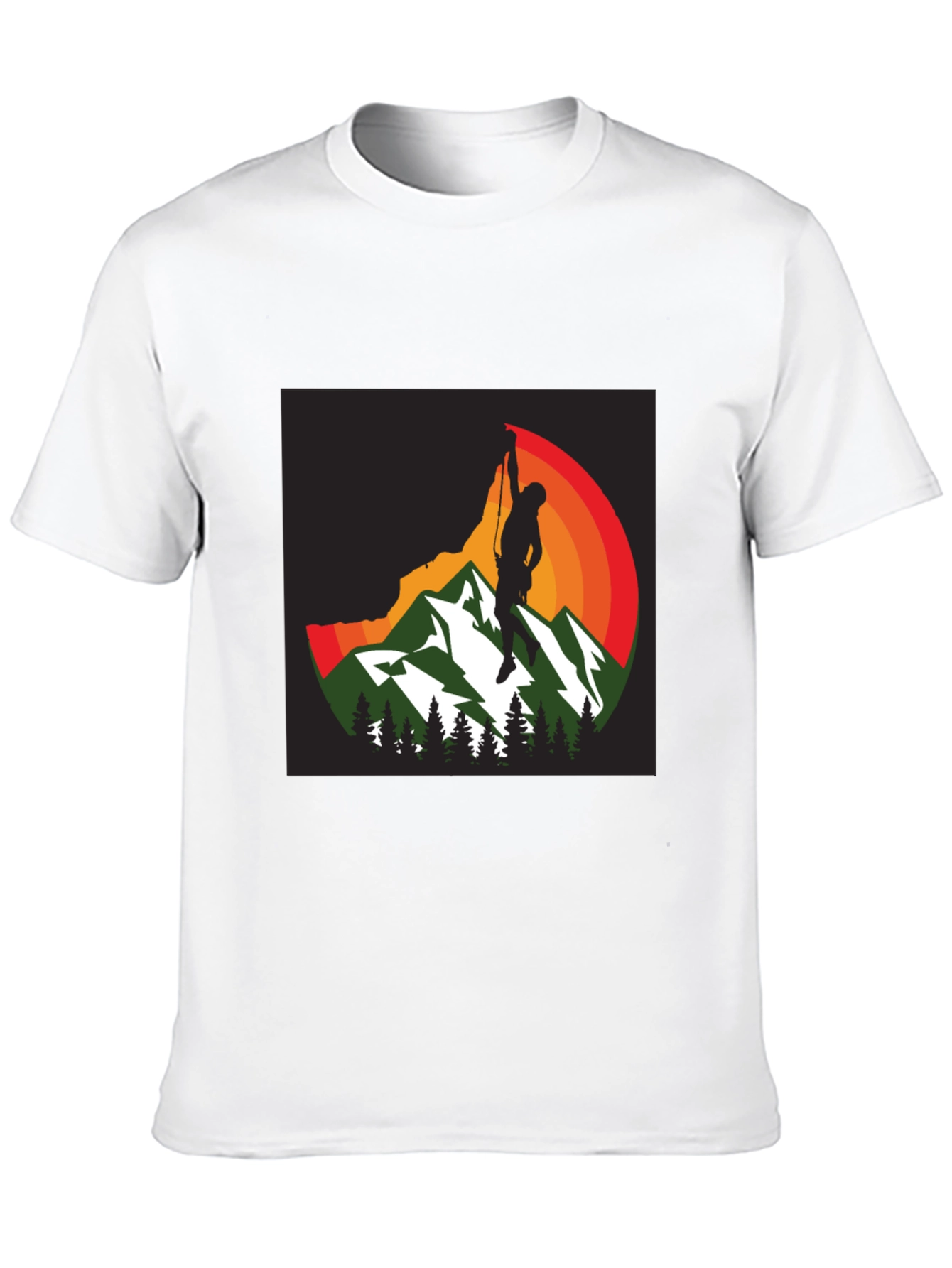 Rock Climbing Mountainscape Graphic Tee