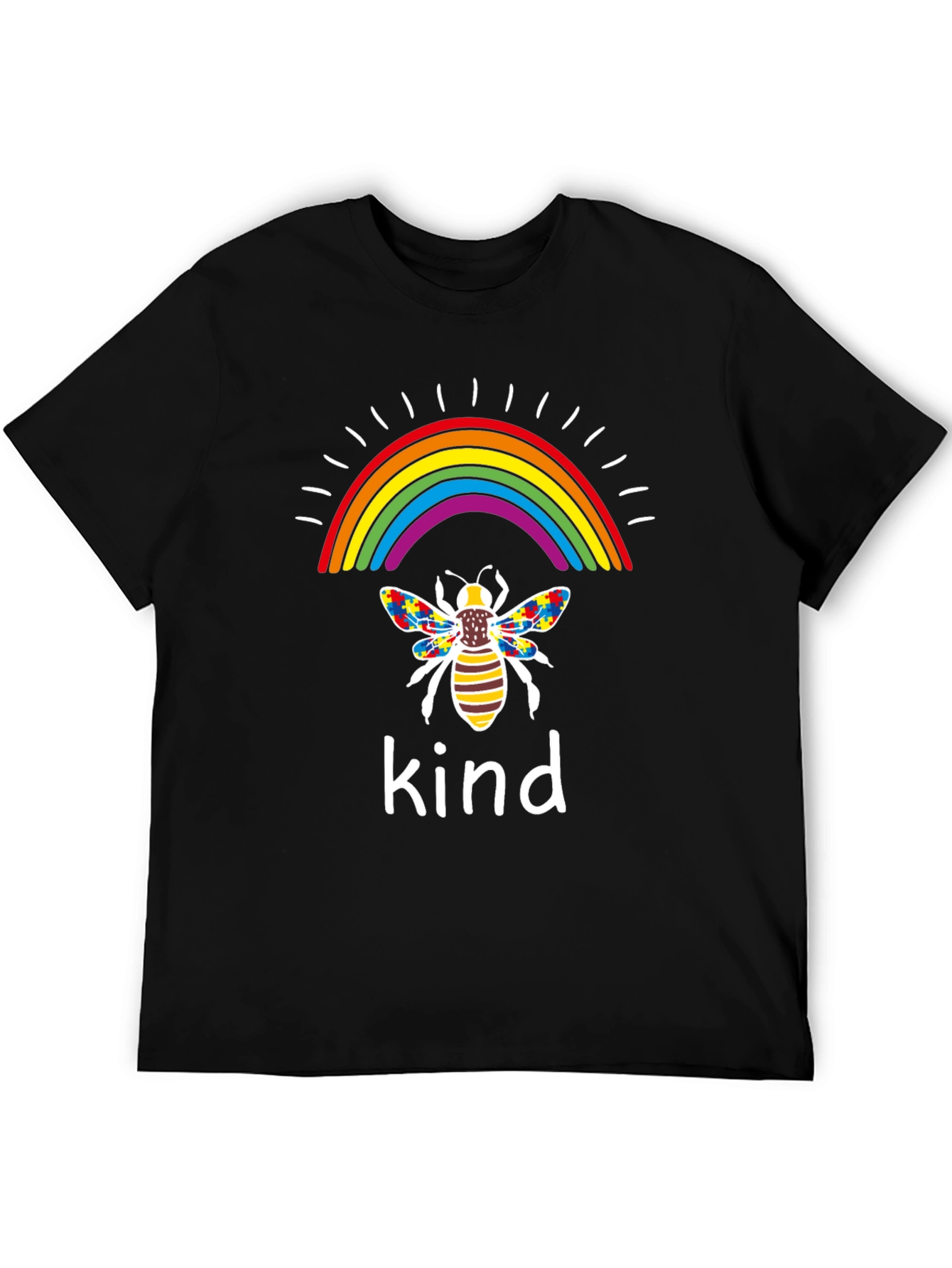 Kindness Bee Rainbow Autism Awareness T-Shirt