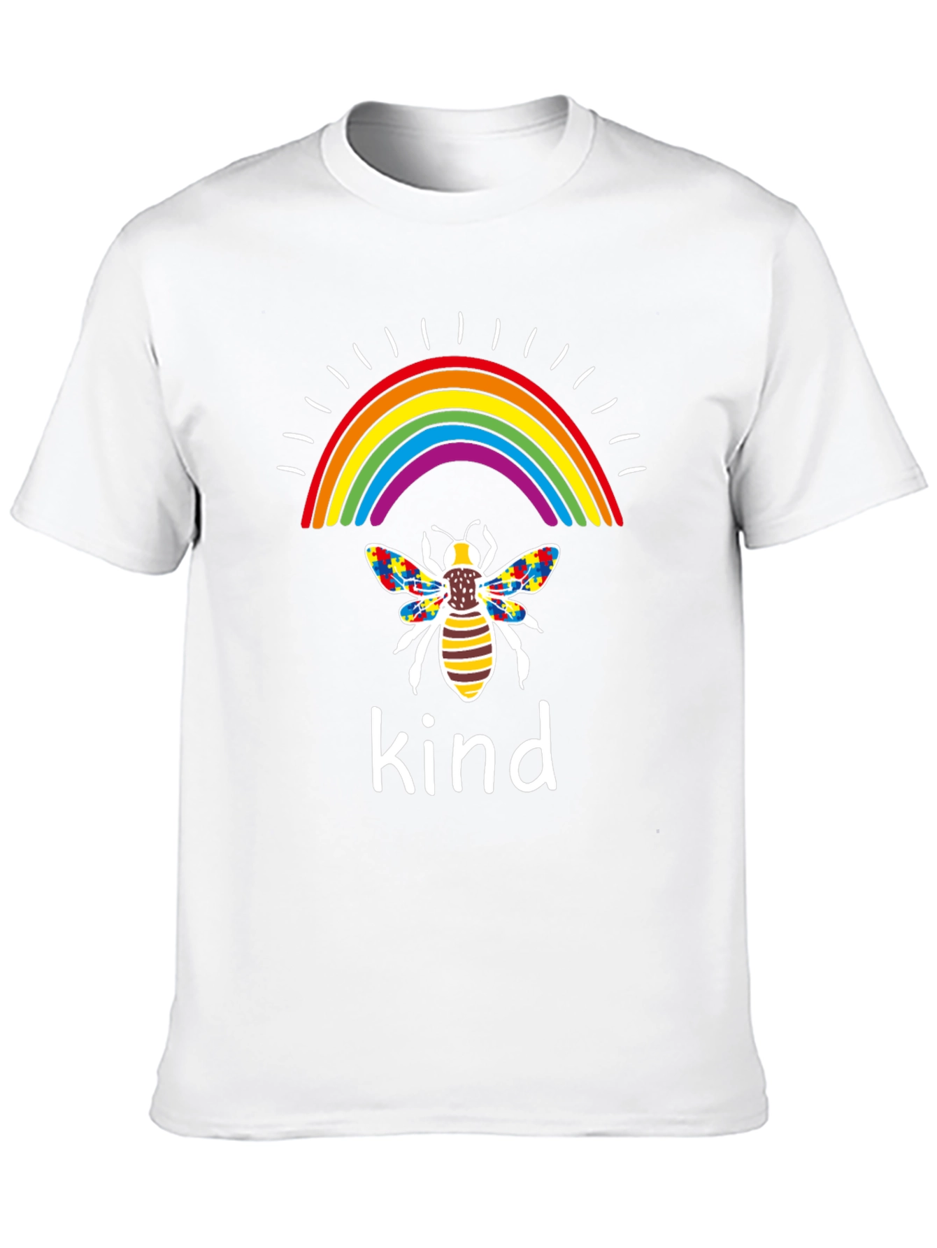 Kindness Bee Rainbow Autism Awareness T-Shirt