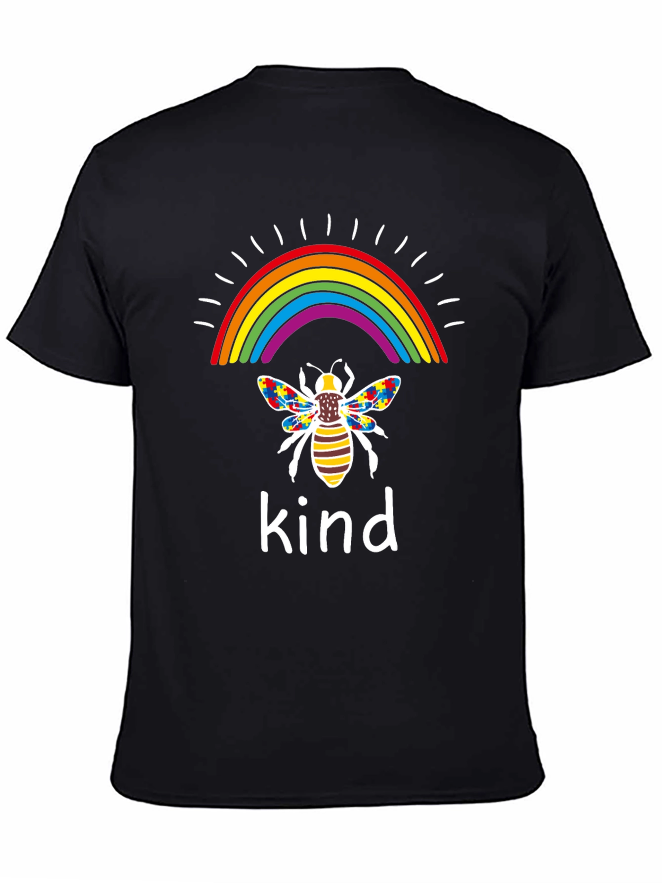 Kindness Bee Rainbow Autism Awareness T-Shirt