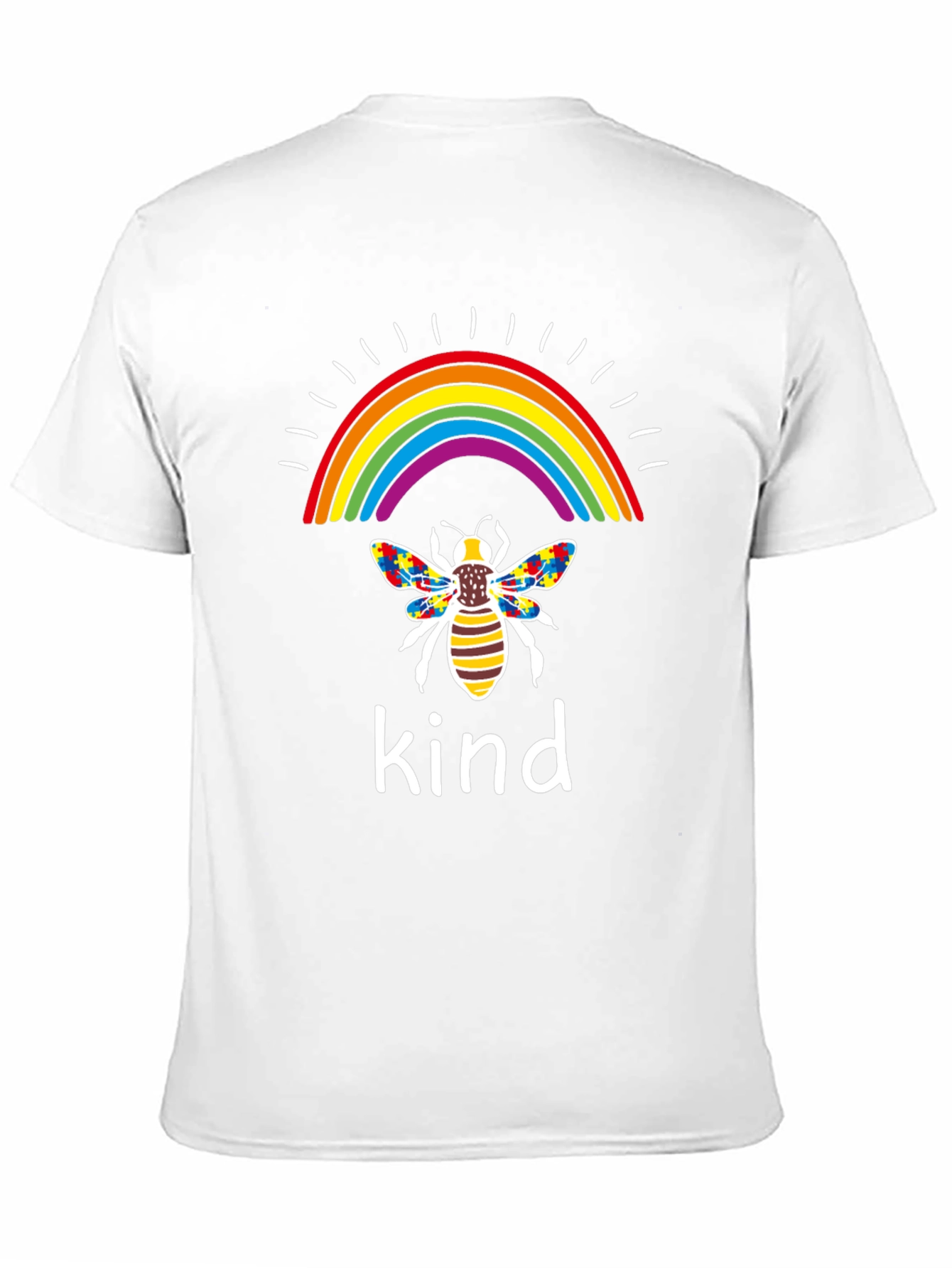 Kindness Bee Rainbow Autism Awareness T-Shirt
