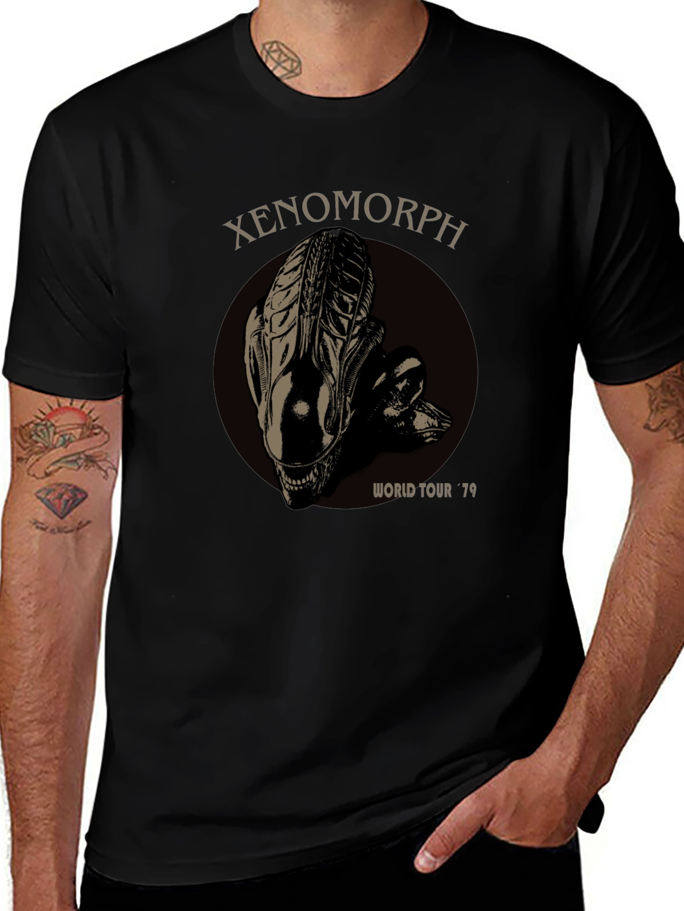 Xenomorph World Tour 79 Black T-Shirt