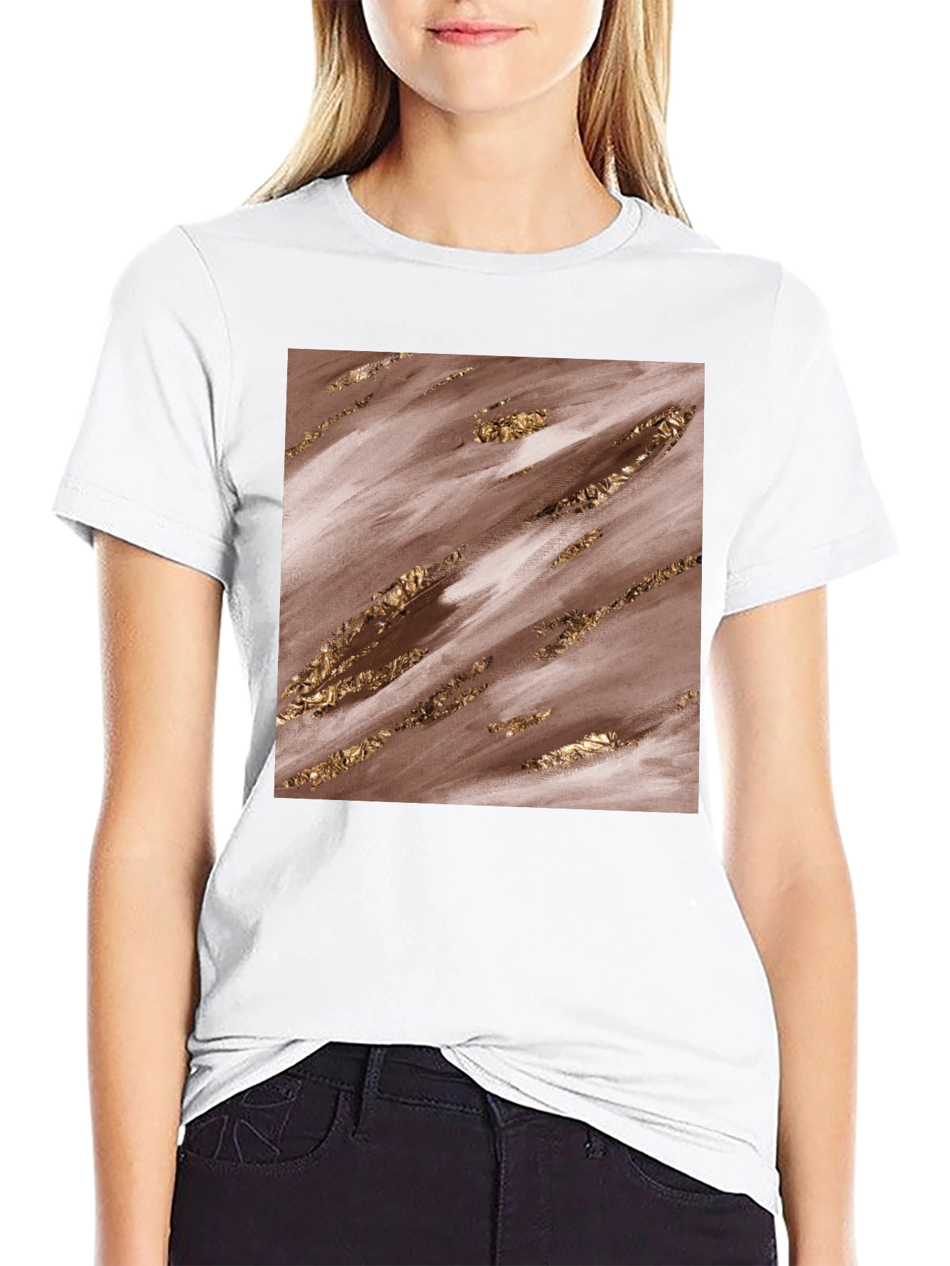 Abstract Art Graphic Tee - Trendy Casual Shirt