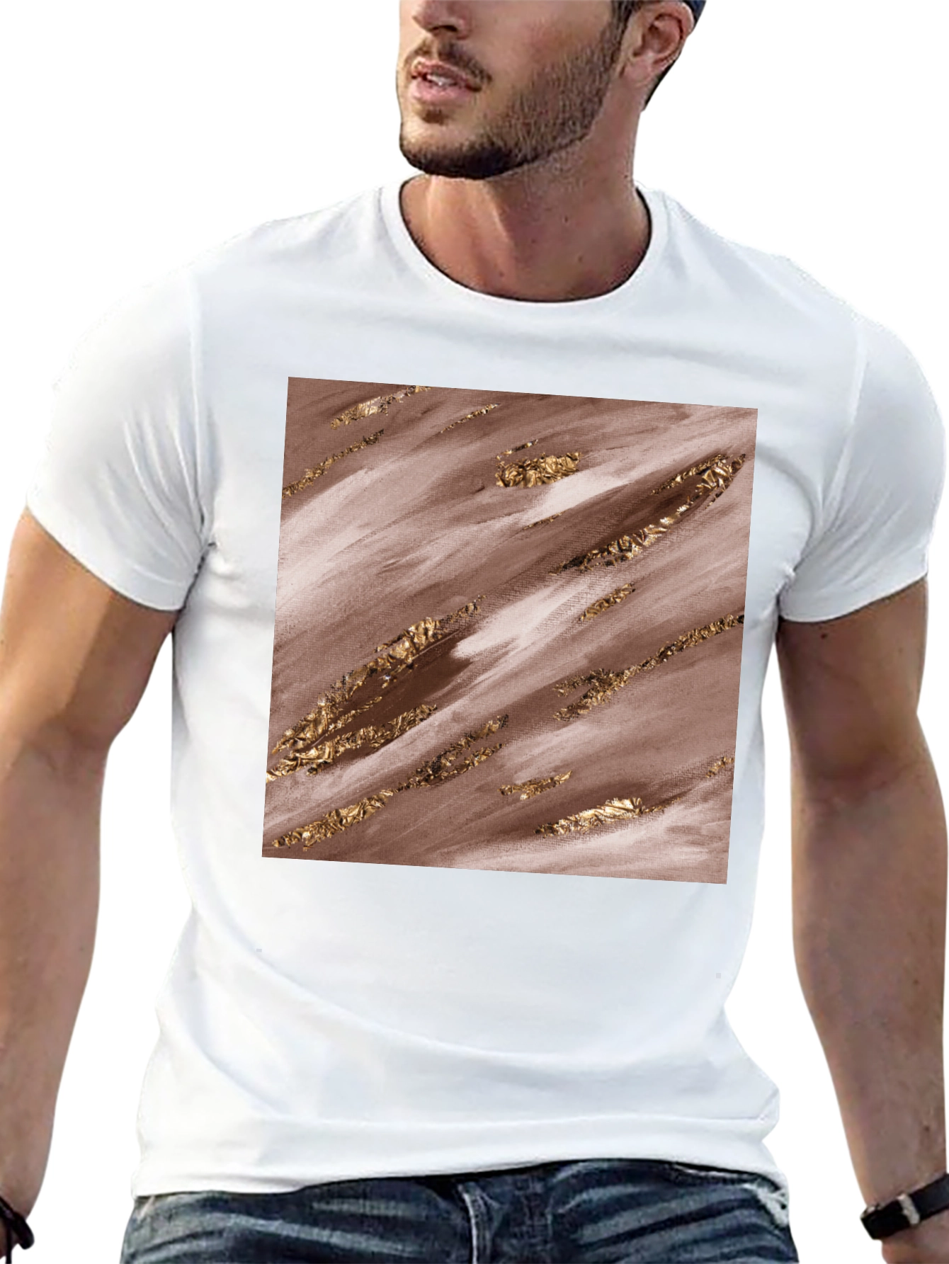 Abstract Art Graphic Tee - Trendy Casual Shirt
