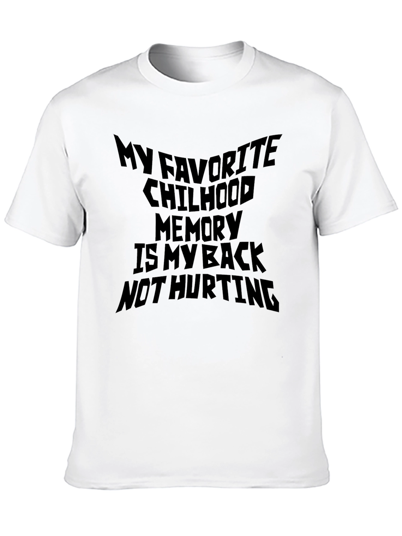 Funny Back Pain Relief T-Shirt Childhood Memory