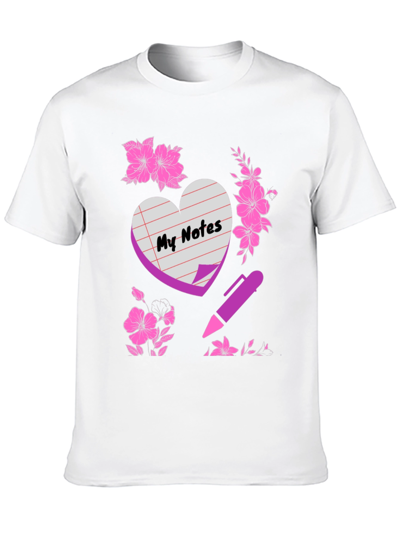 My Notes Graphic Tee - Black