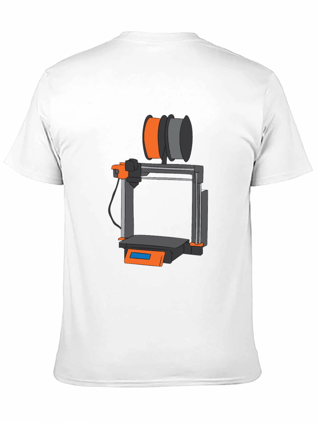 3D Printer Graphic T-Shirt - Black Tee