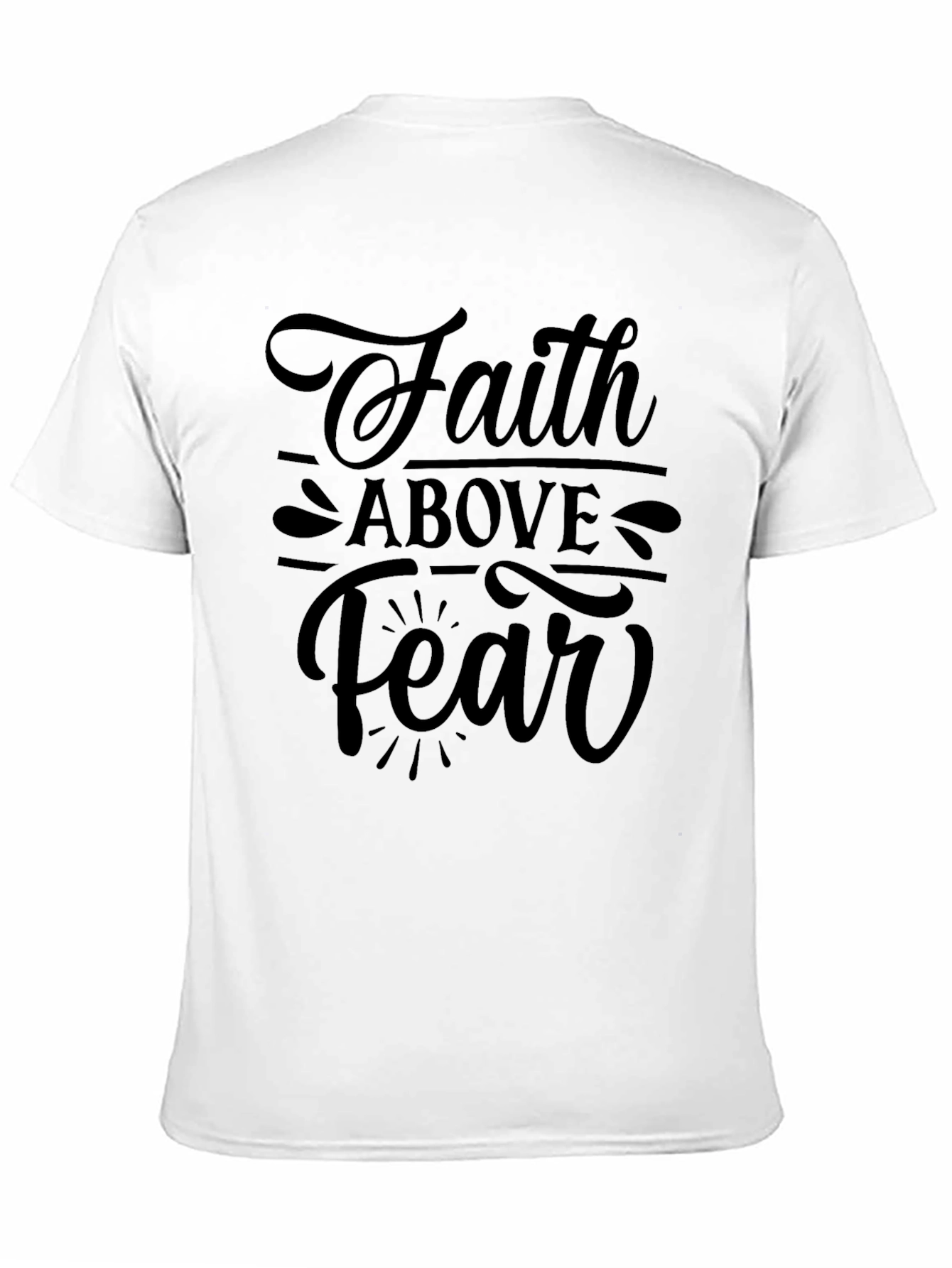 Faith Above Fear Graphic Tee - Black