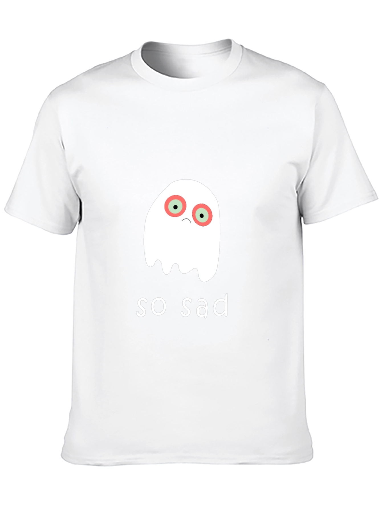Sad Ghost Graphic T-Shirt