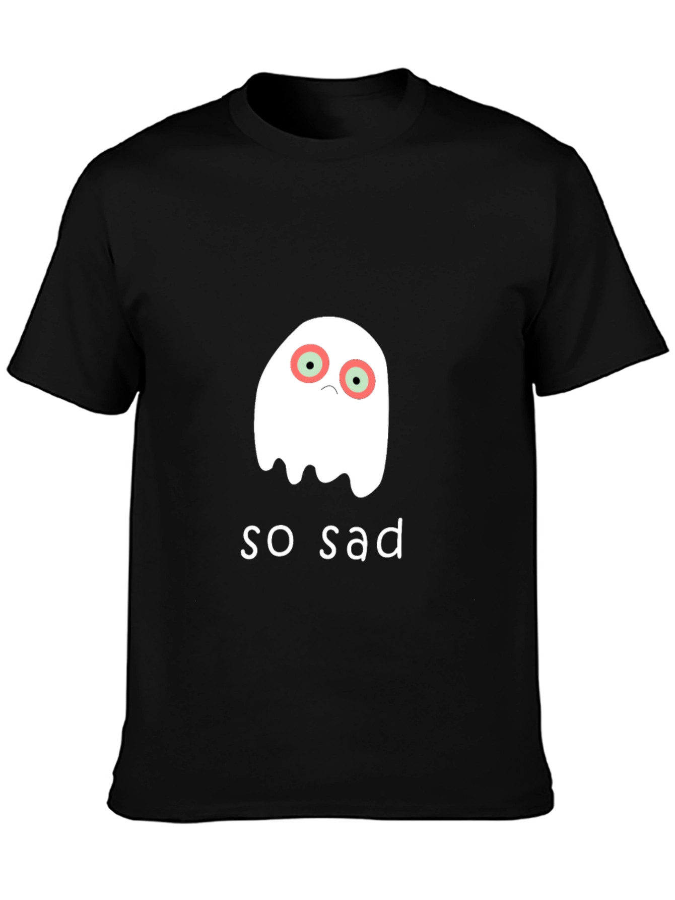Sad Ghost Graphic T-Shirt