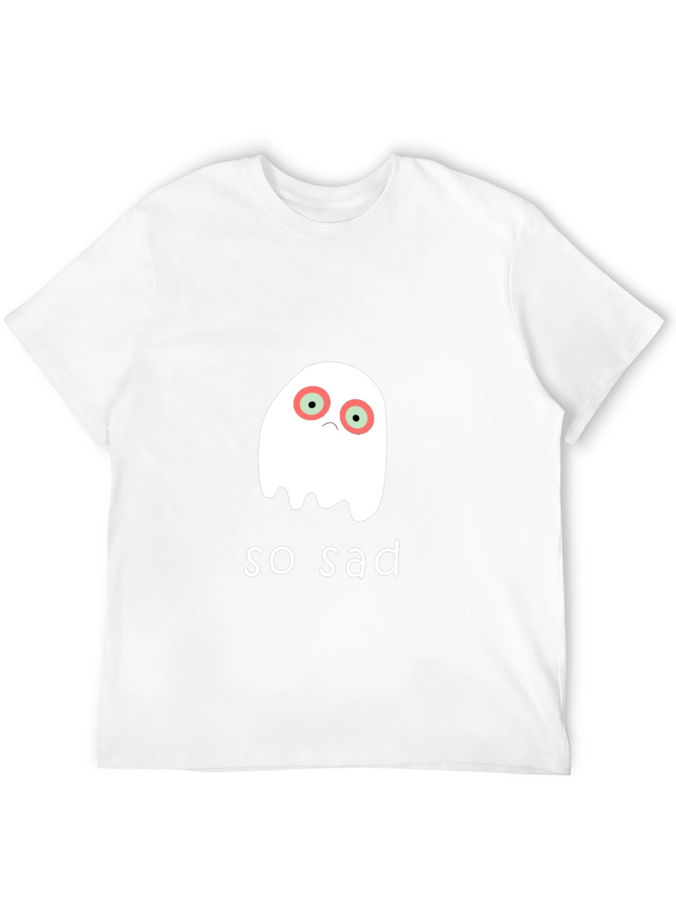 Sad Ghost Graphic T-Shirt