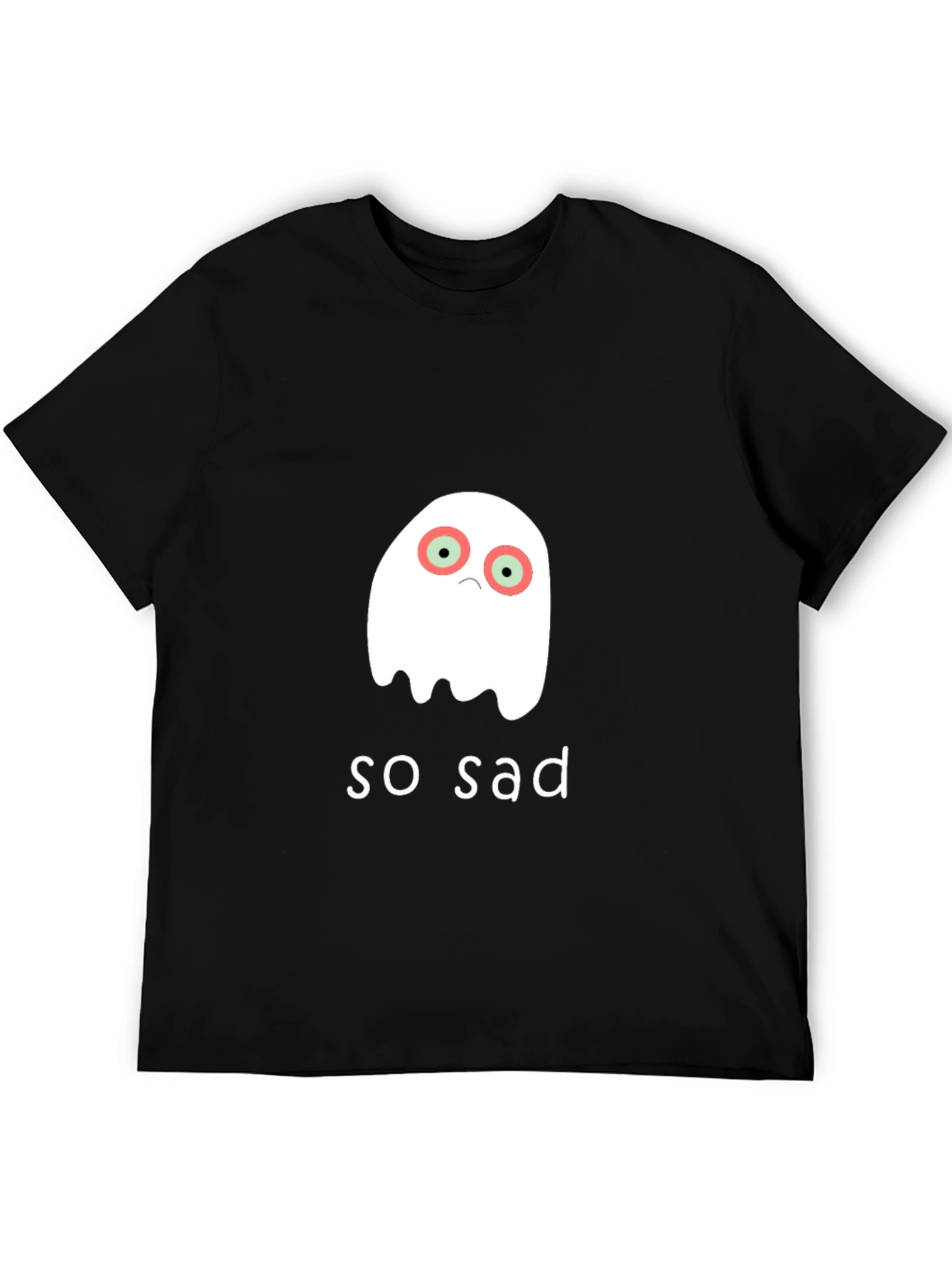 Sad Ghost Graphic T-Shirt