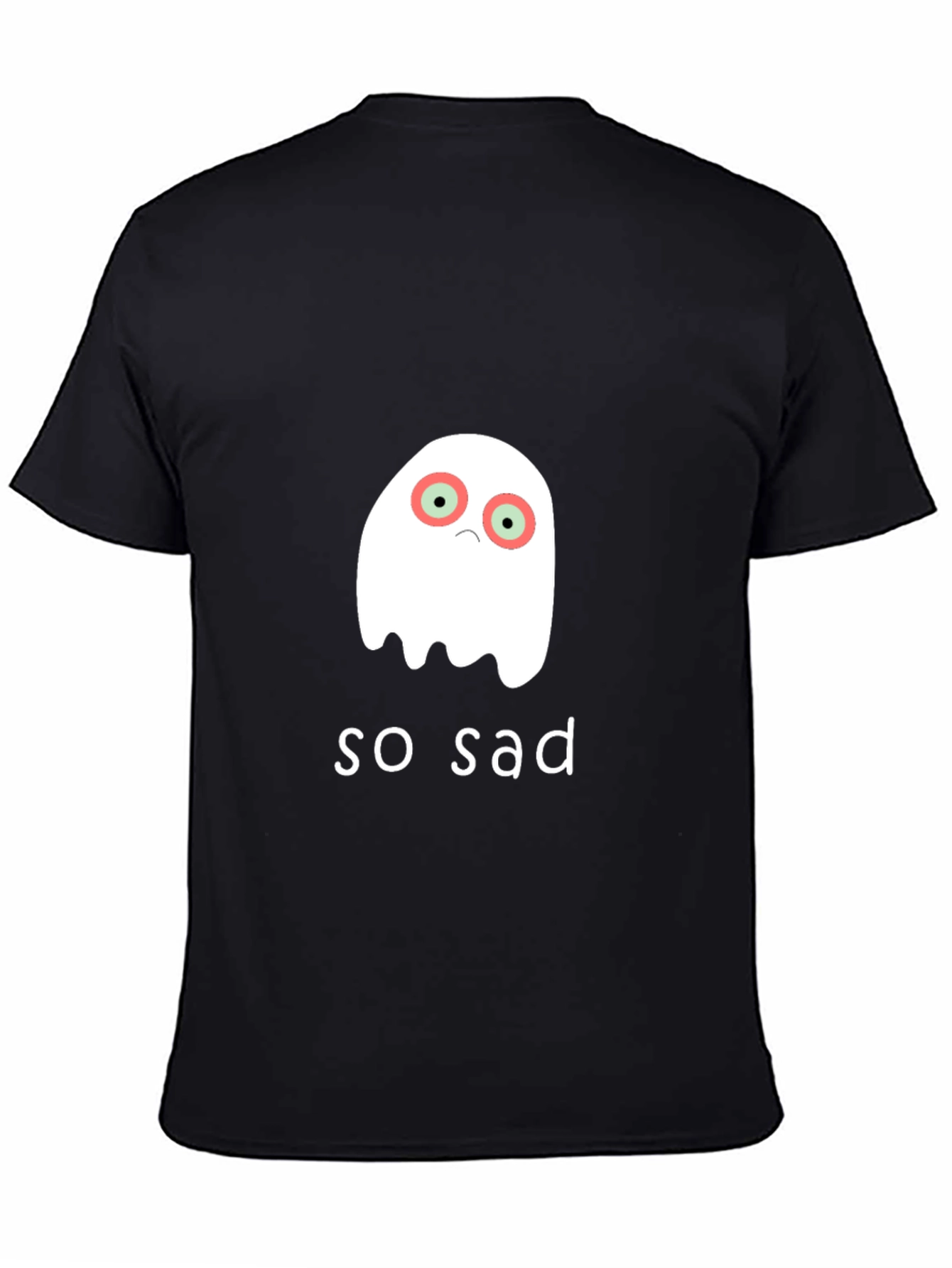 Sad Ghost Graphic T-Shirt