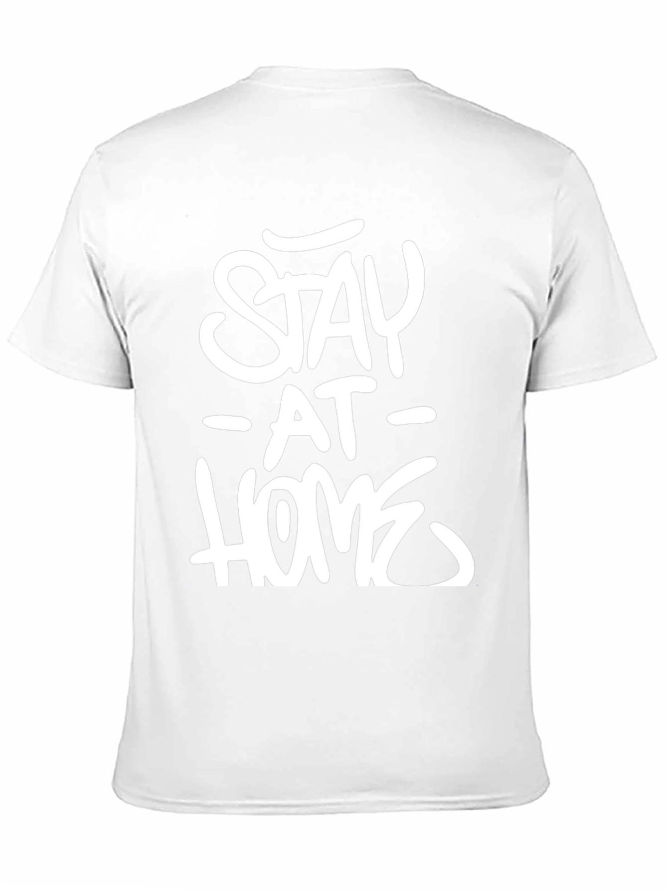 Stay At Home Graphic Tee - Black