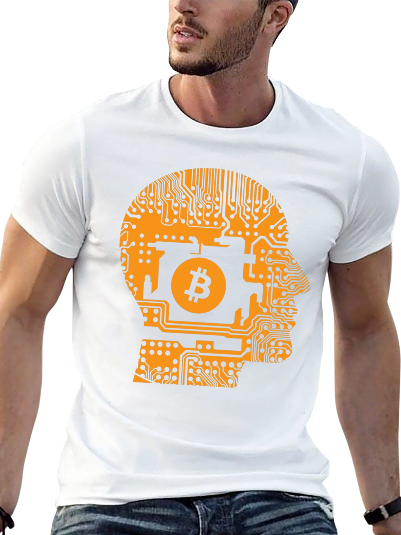 Bitcoin Mind T-Shirt - Crypto Circuit Board Design