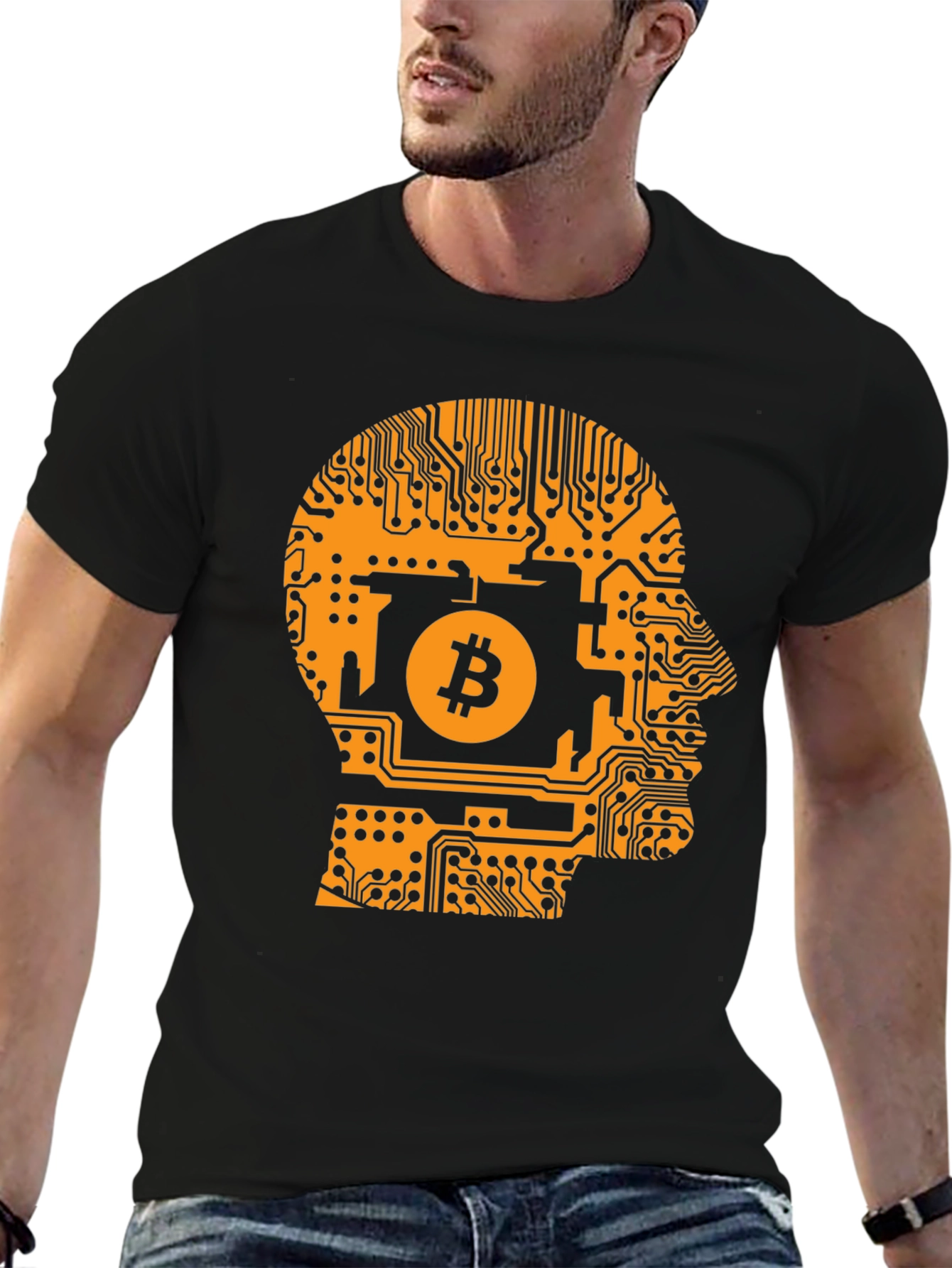 Bitcoin Mind T-Shirt - Crypto Circuit Board Design