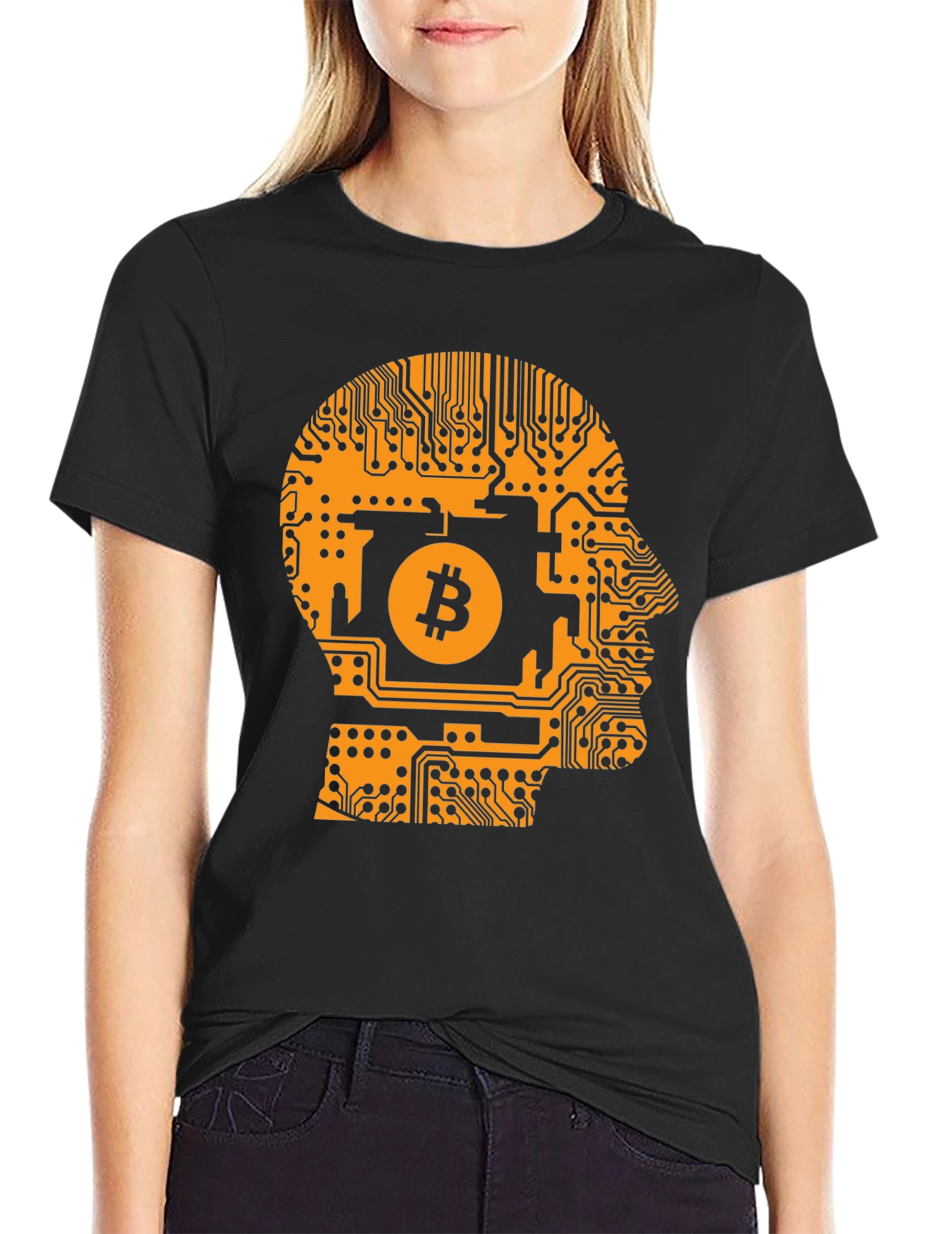 Bitcoin Mind T-Shirt - Crypto Circuit Board Design