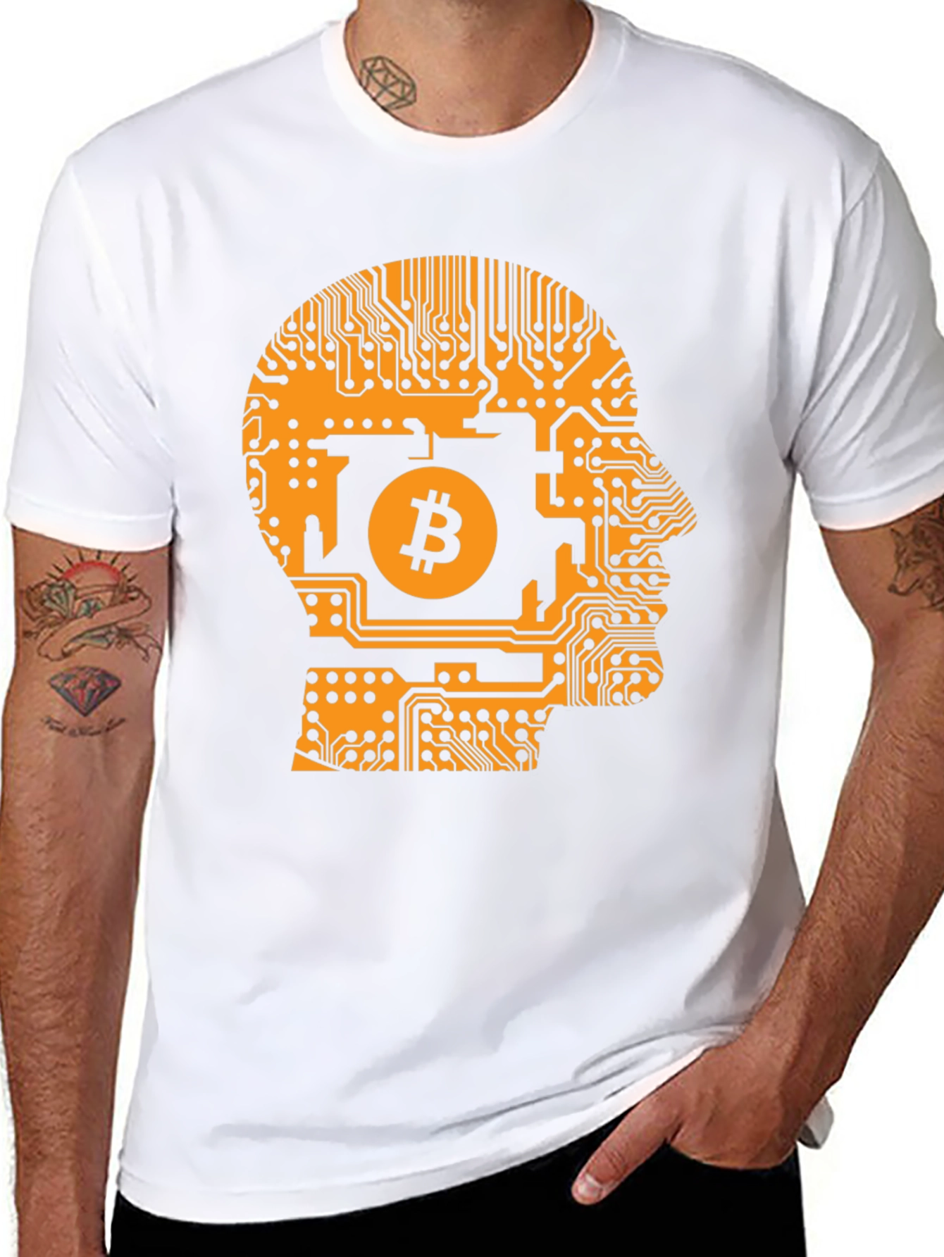 Bitcoin Mind T-Shirt - Crypto Circuit Board Design