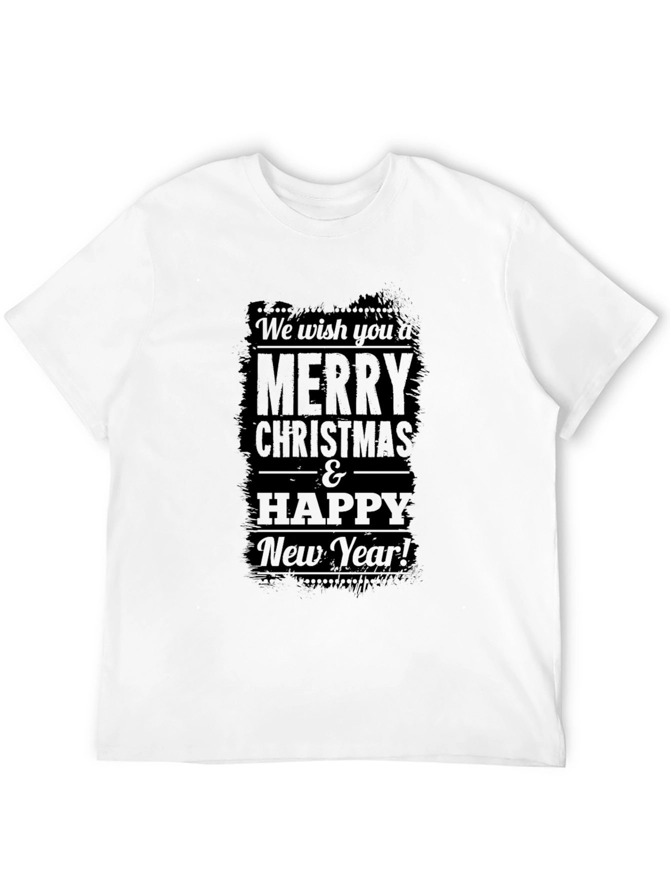 Merry Christmas & Happy New Year Black T-Shirt