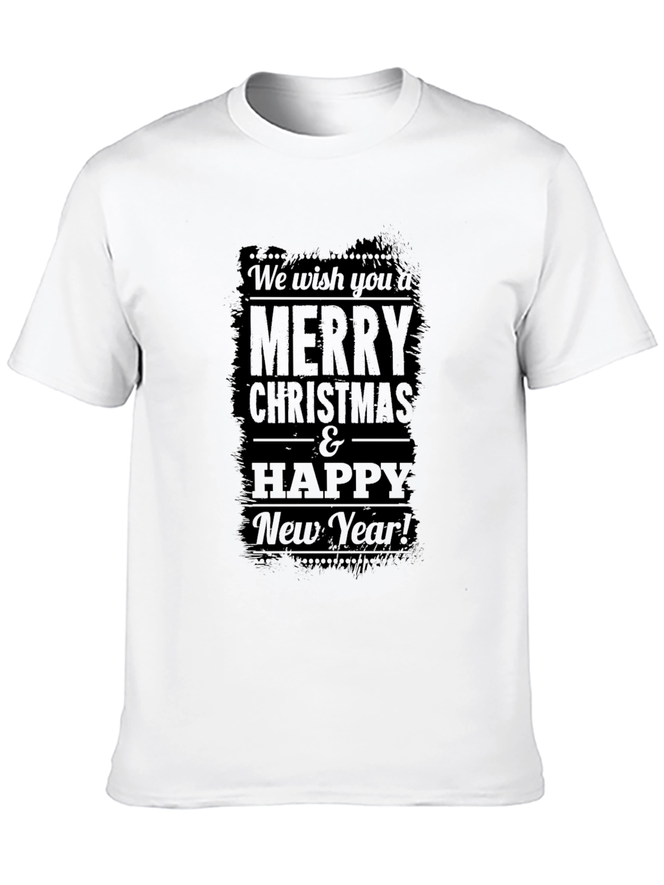 Merry Christmas & Happy New Year Black T-Shirt
