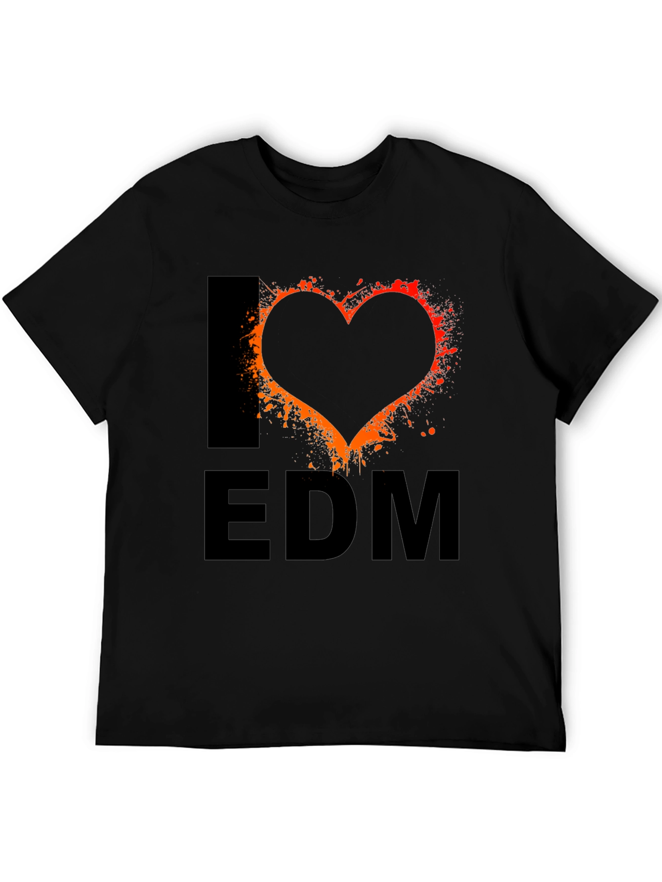 I Love EDM Black T-Shirt