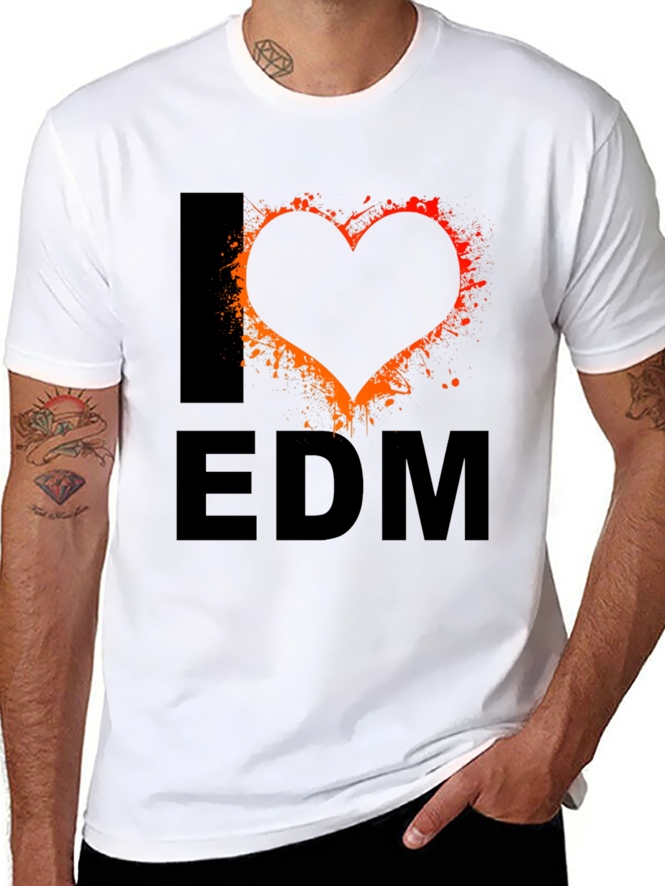 I Love EDM Black T-Shirt