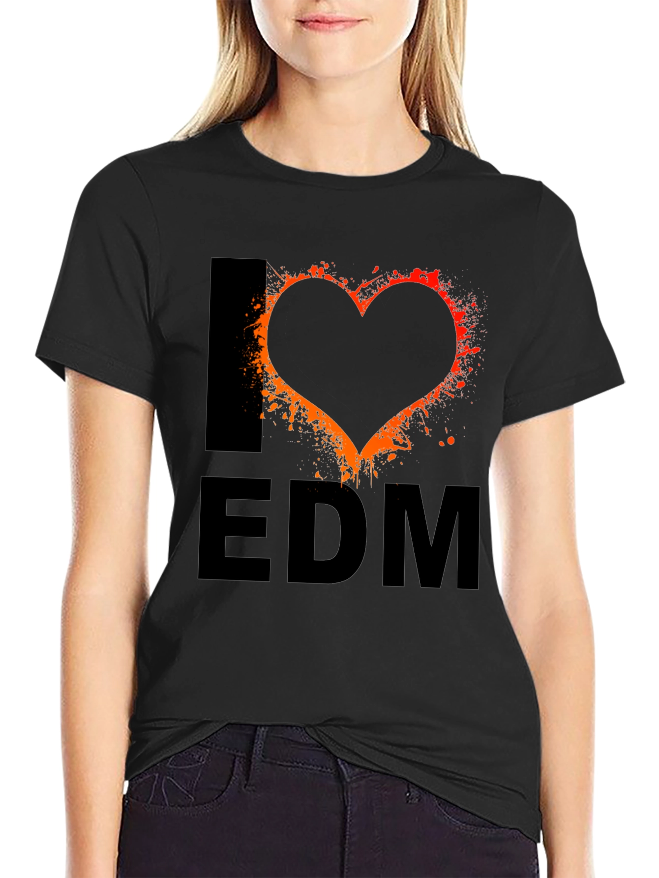I Love EDM Black T-Shirt