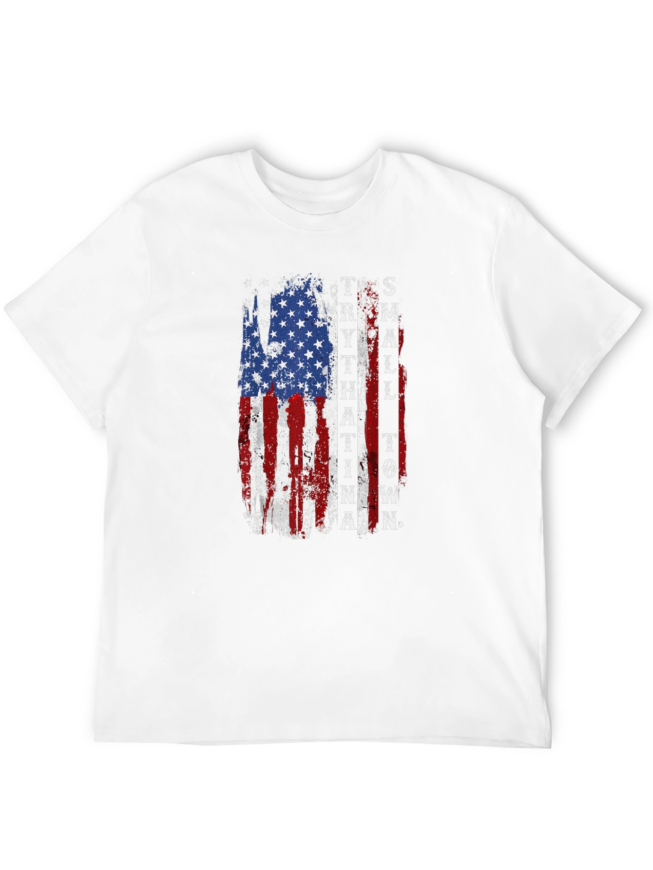 American Flag Small Town T-Shirt