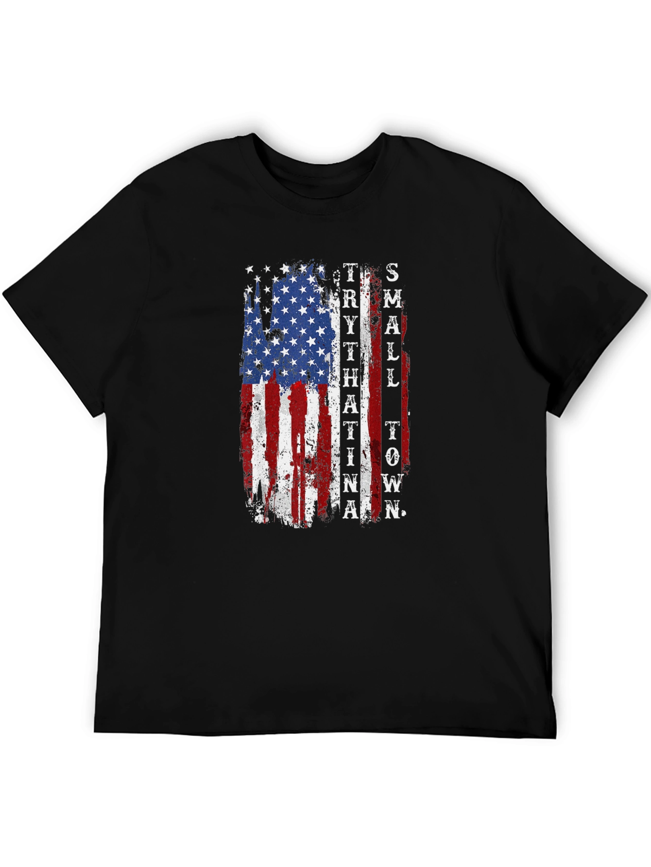 American Flag Small Town T-Shirt