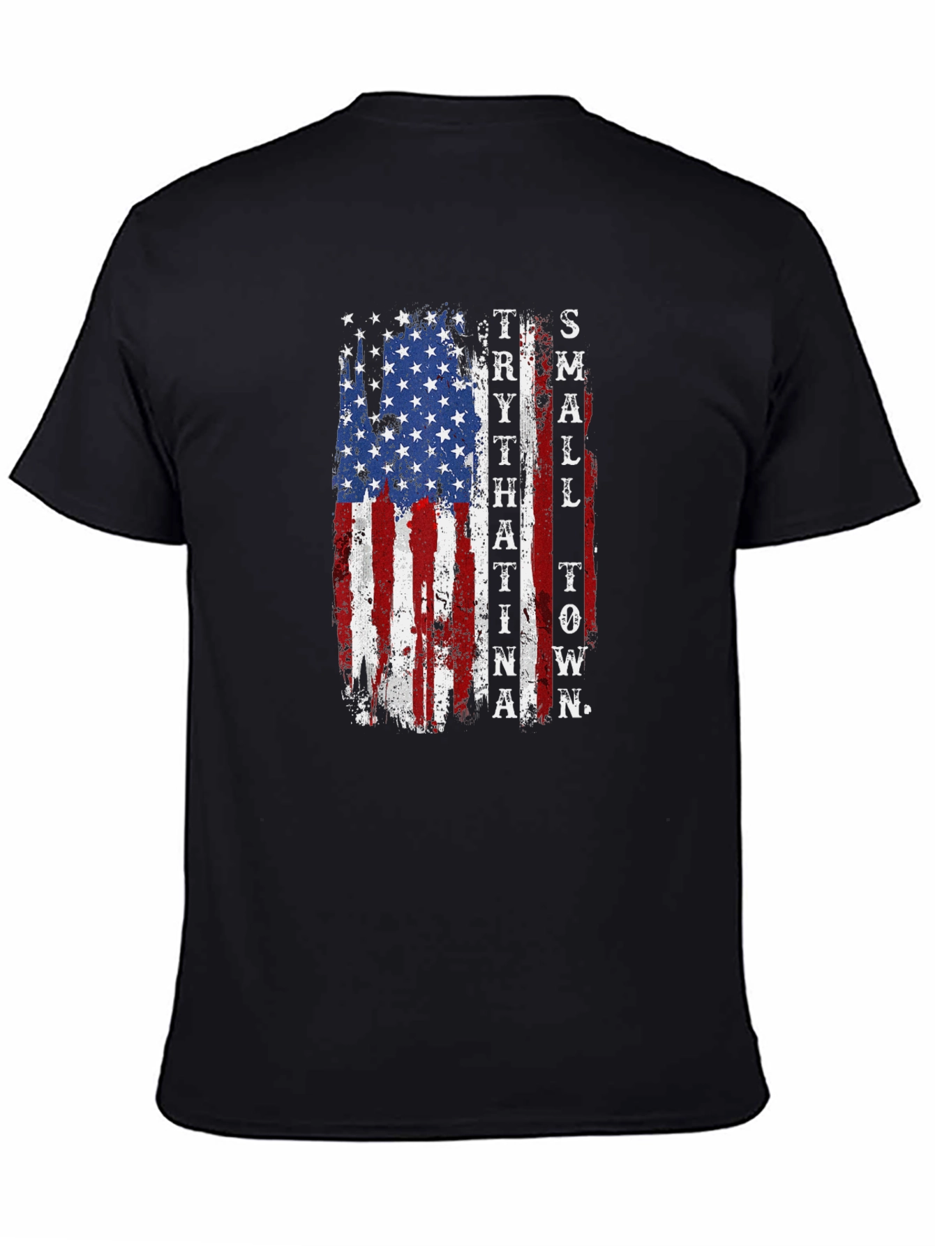 American Flag Small Town T-Shirt