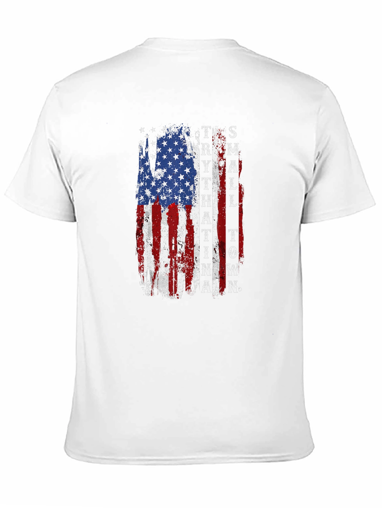 American Flag Small Town T-Shirt