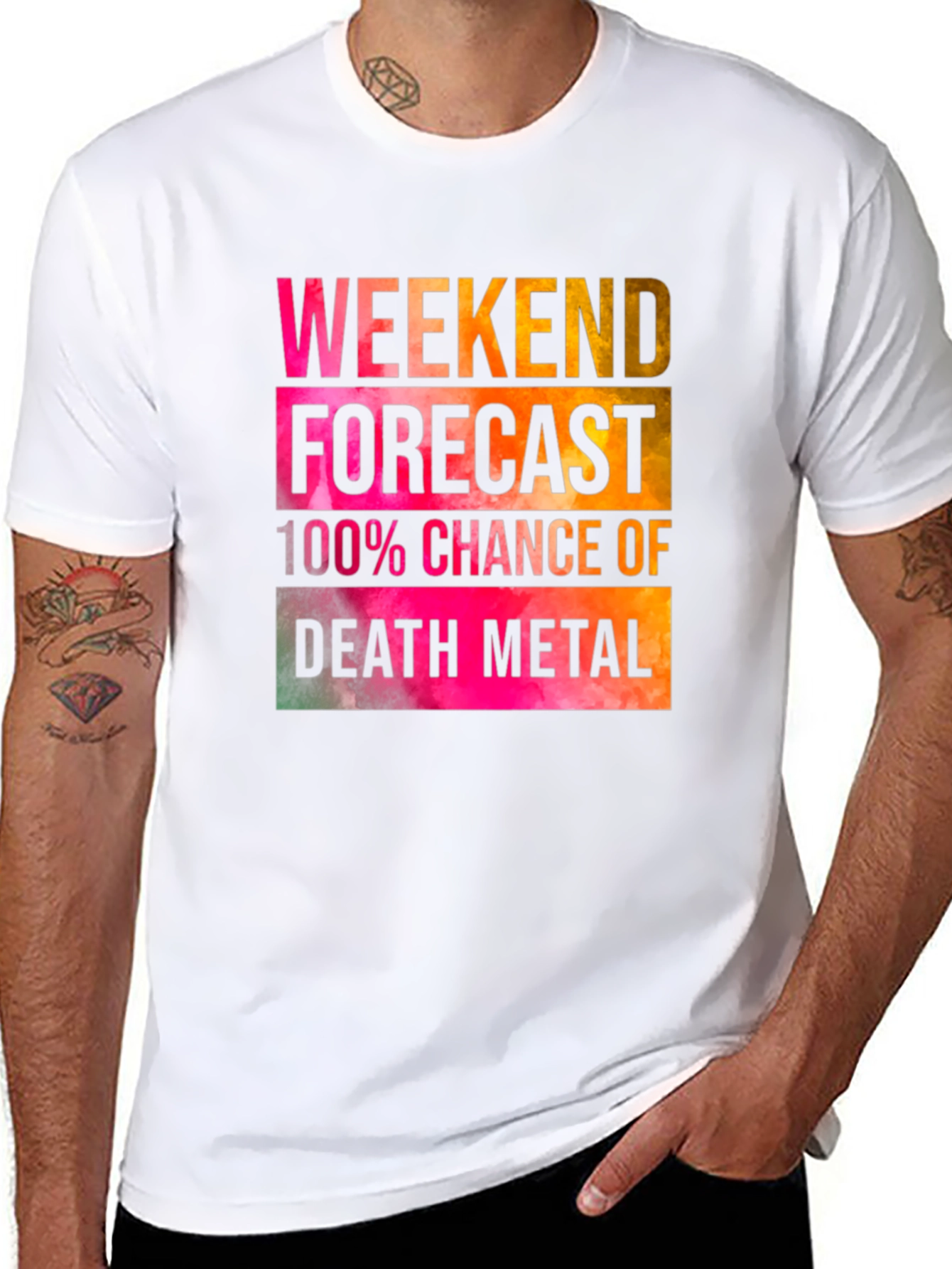 Weekend Forecast Death Metal T-Shirt
