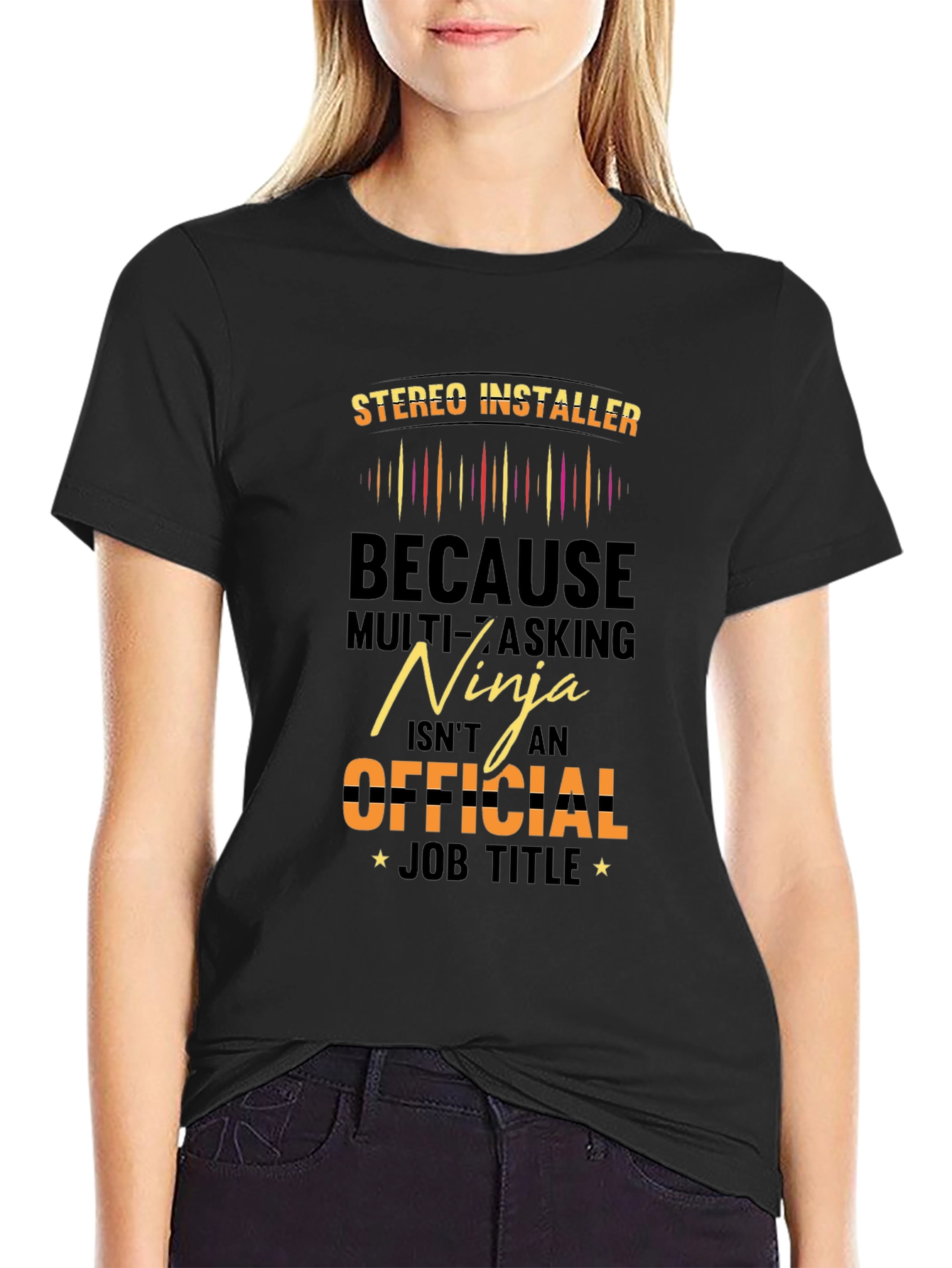 Stereo Installer Ninja Graphic T-Shirt