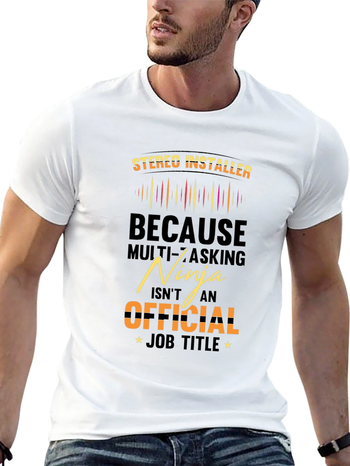 Stereo Installer Ninja Graphic T-Shirt