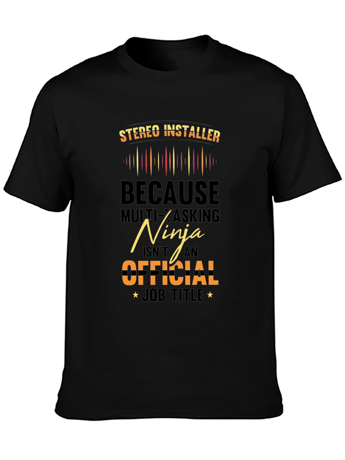 Stereo Installer Ninja Graphic T-Shirt