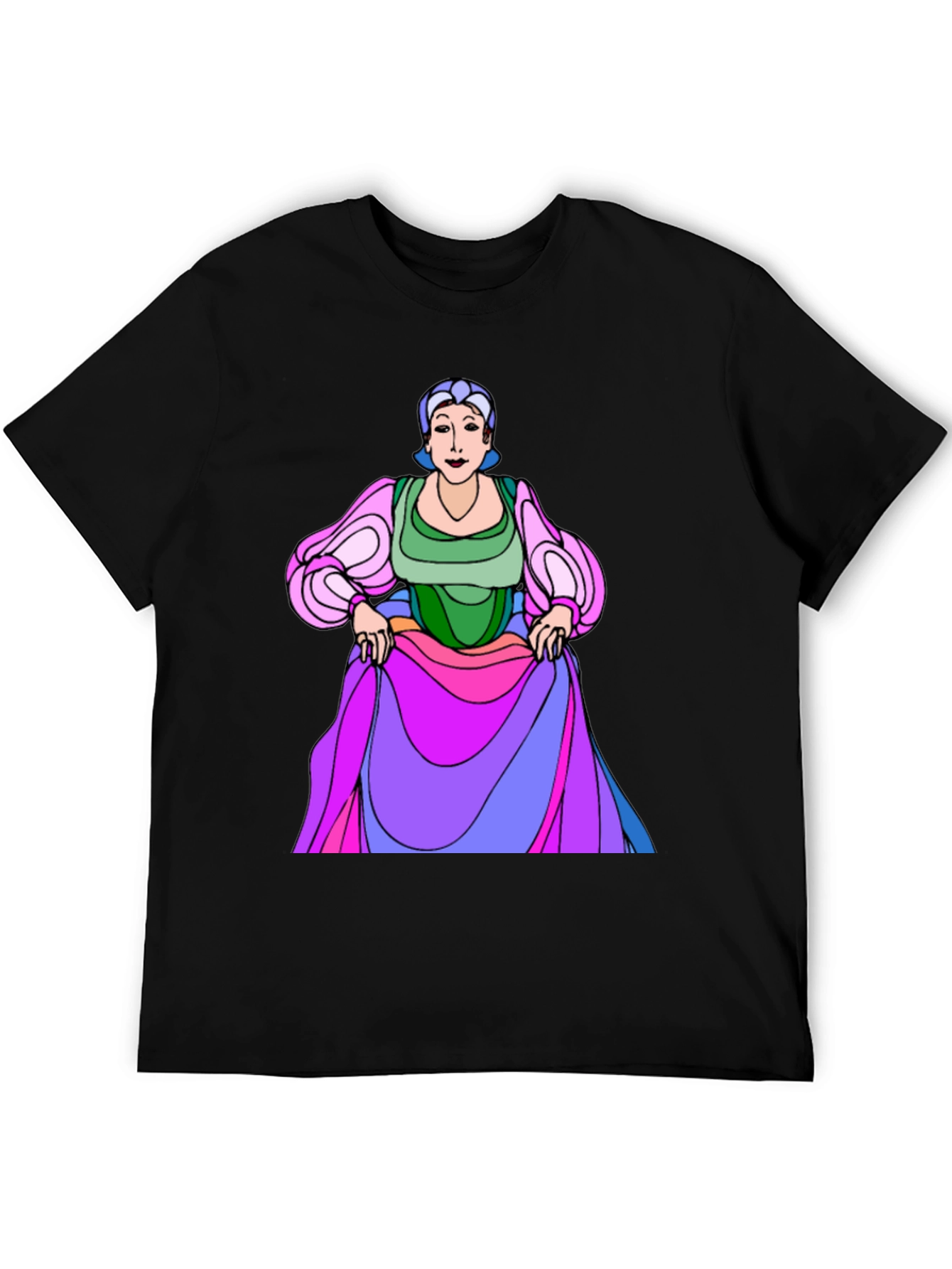 Cartoon Character Graphic Print T-Shirt