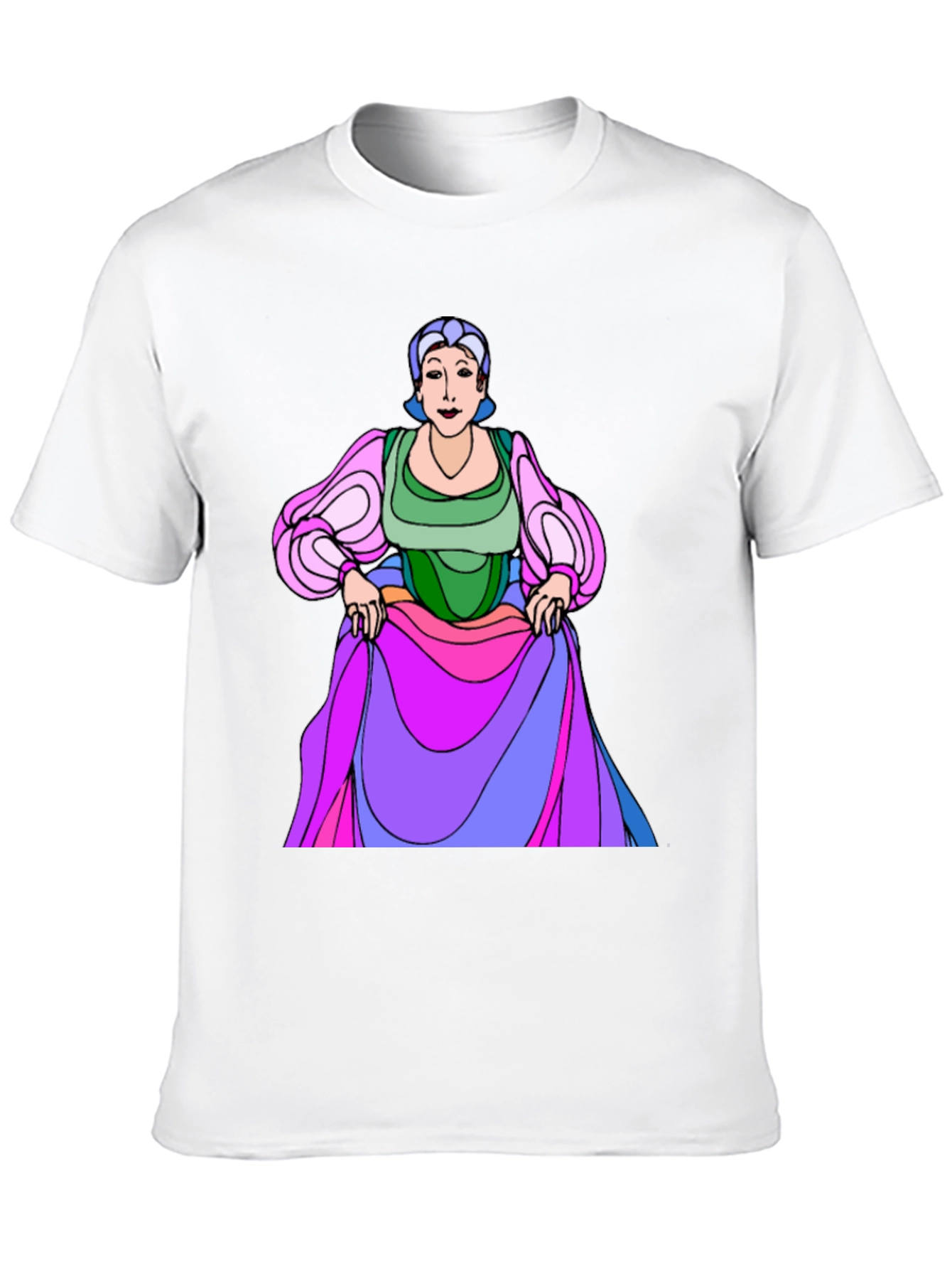 Cartoon Character Graphic Print T-Shirt