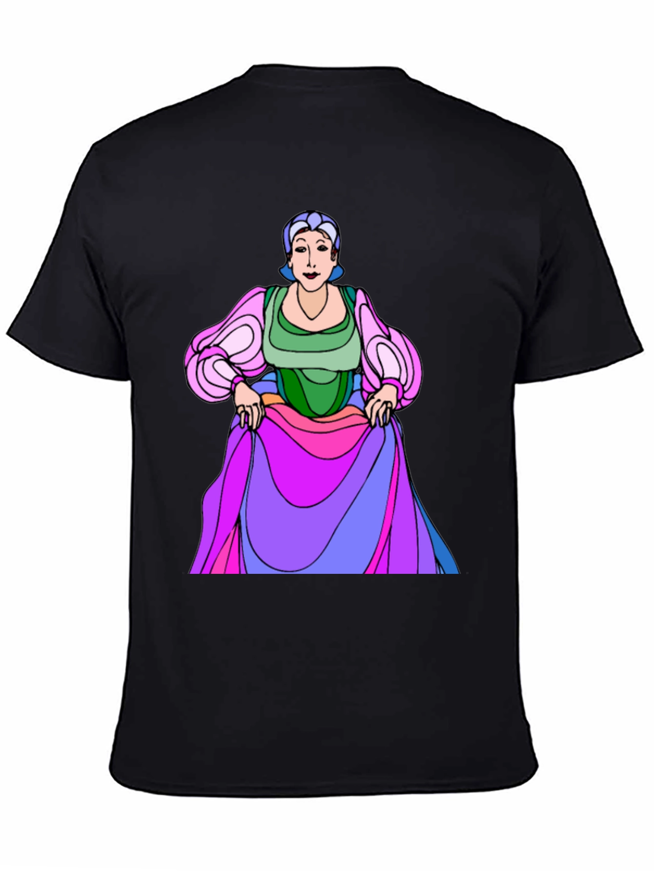 Cartoon Character Graphic Print T-Shirt