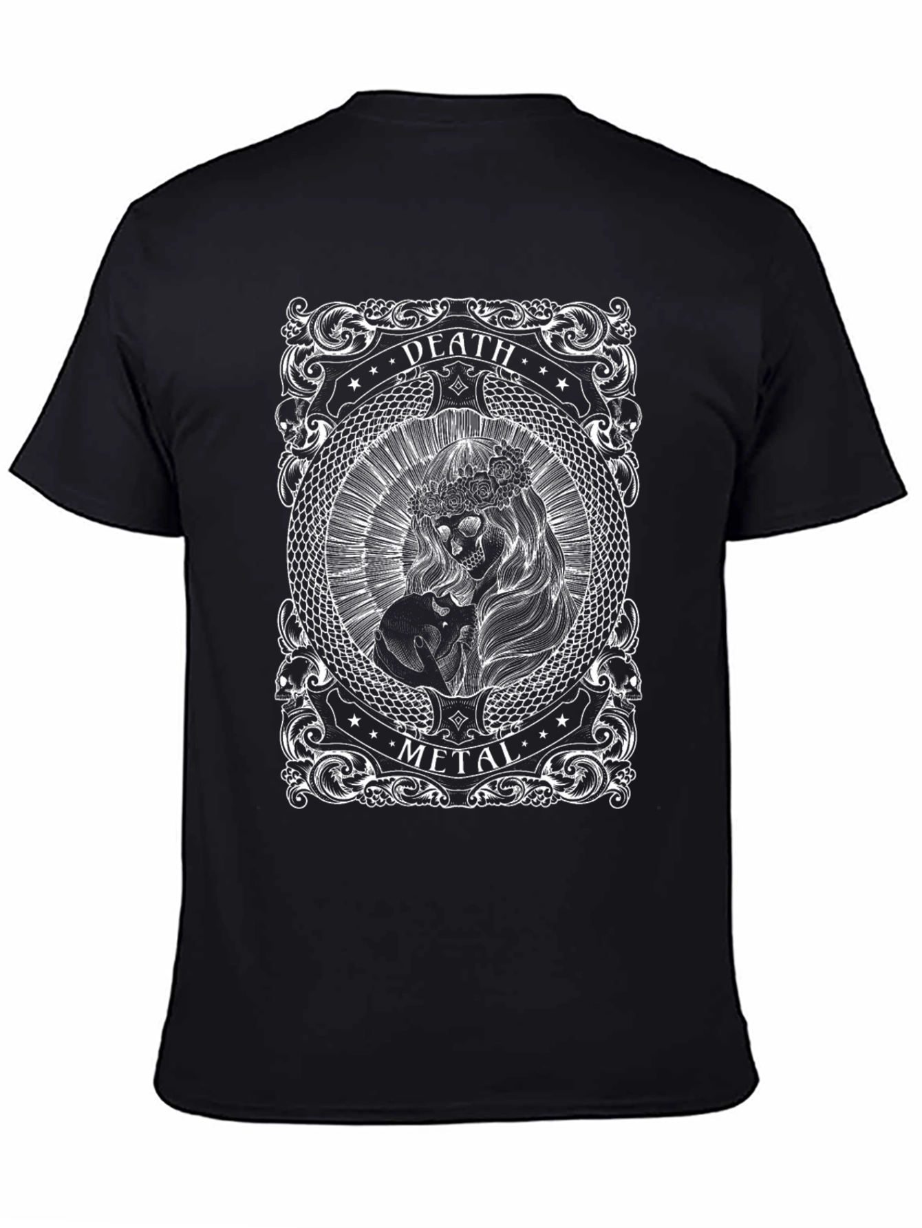Death Metal Graphic Tee - Black Unisex Shirt