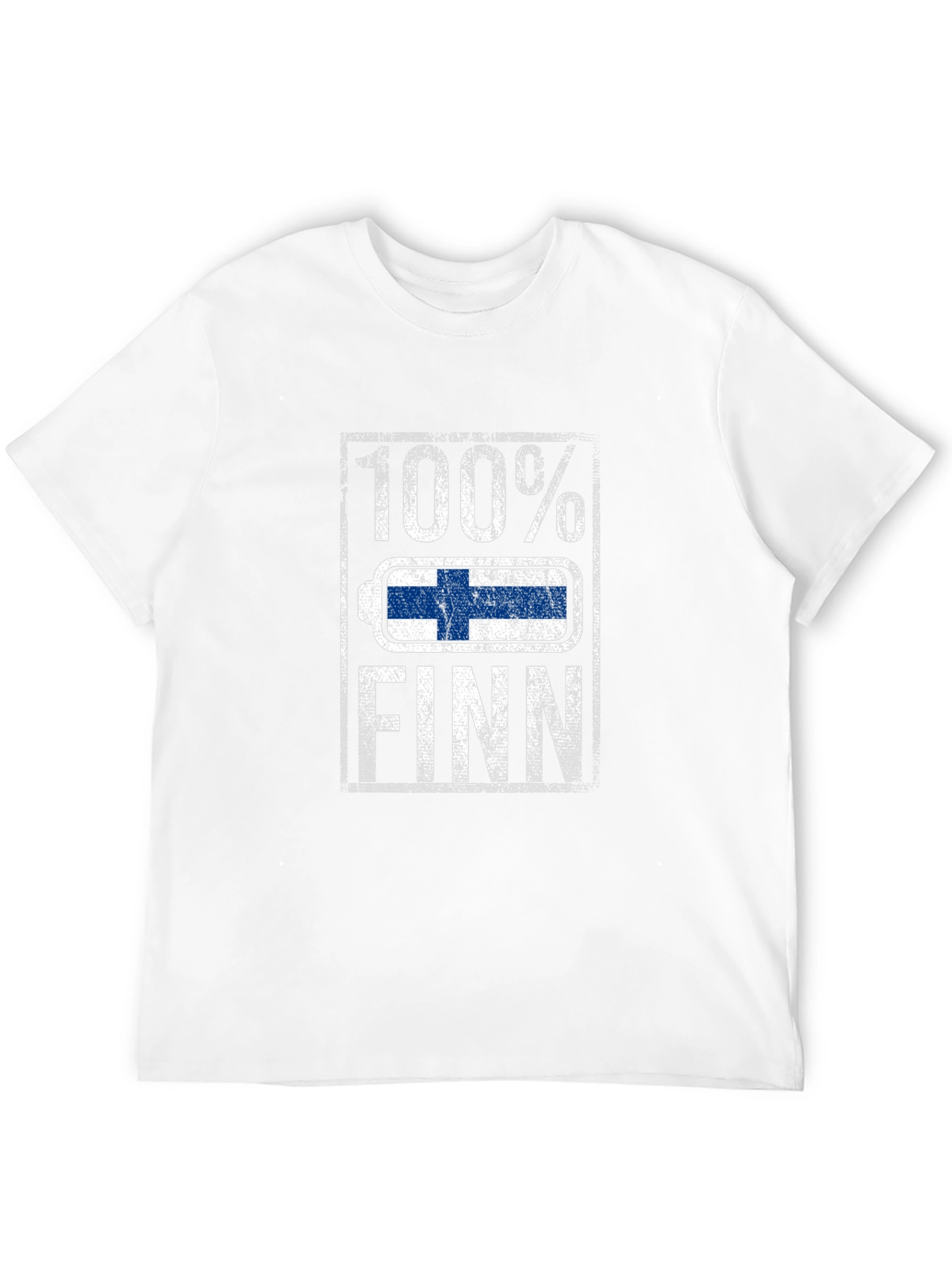 100% Finn T-Shirt - Finnish Pride Battery Design