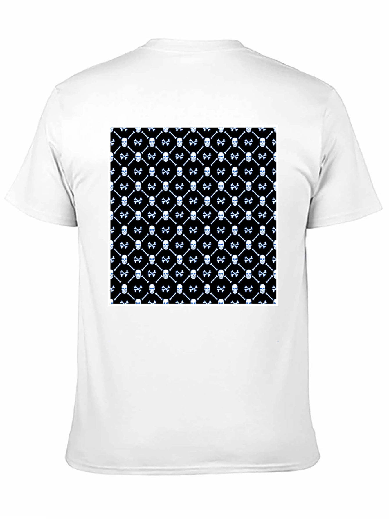 Skull & Crossbones Pattern Black T-Shirt