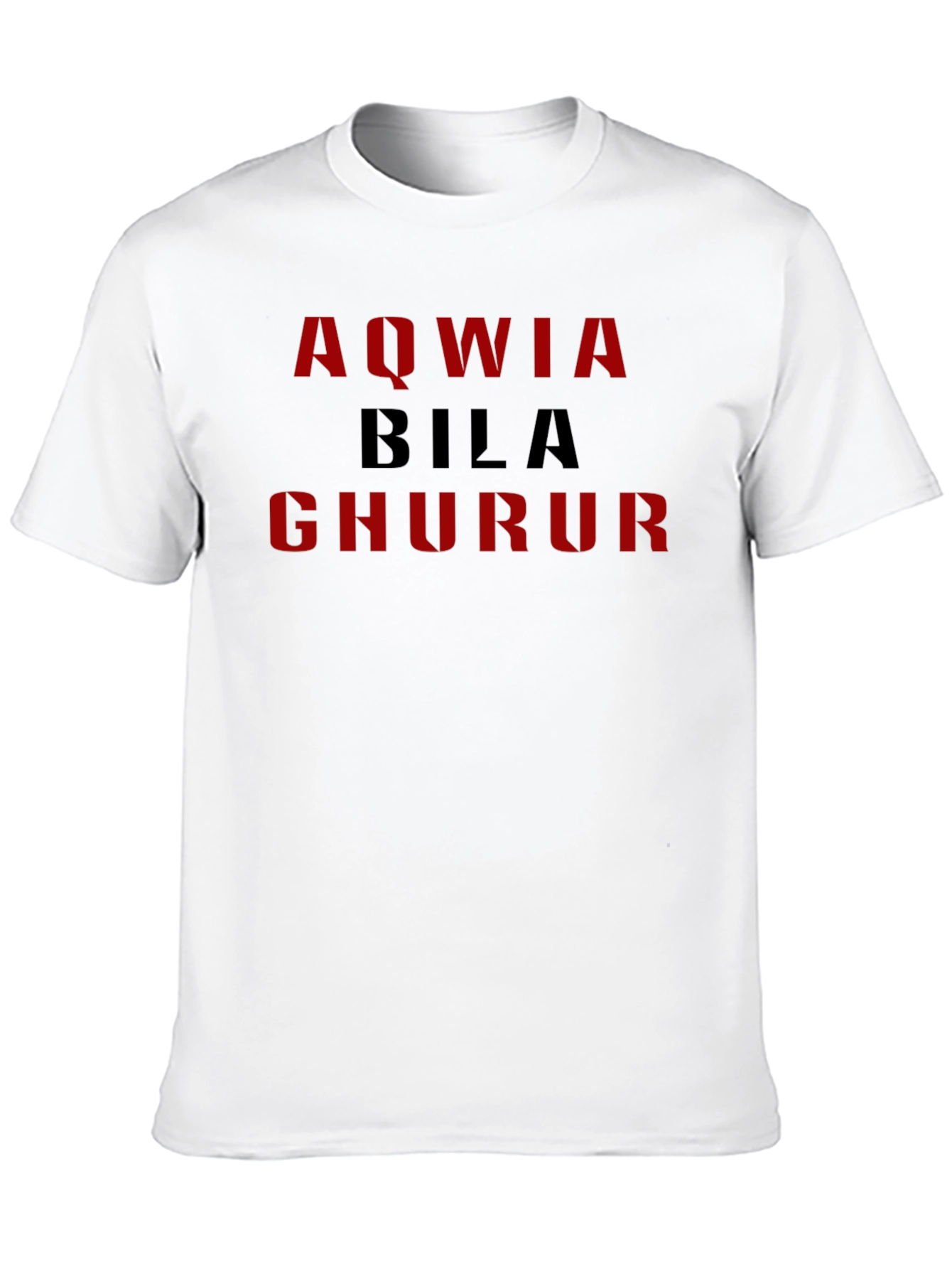 Aqwia Bila Ghurur Graphic Tee - Black