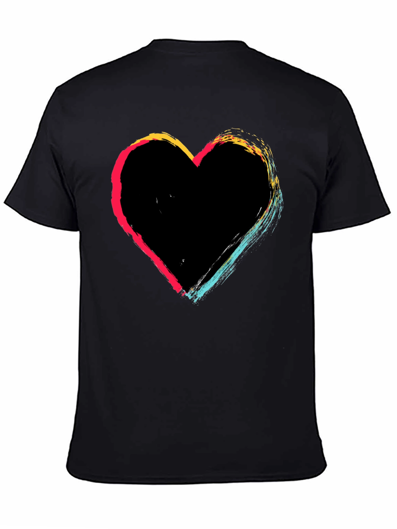 Heart Brushstroke Graphic T-Shirt