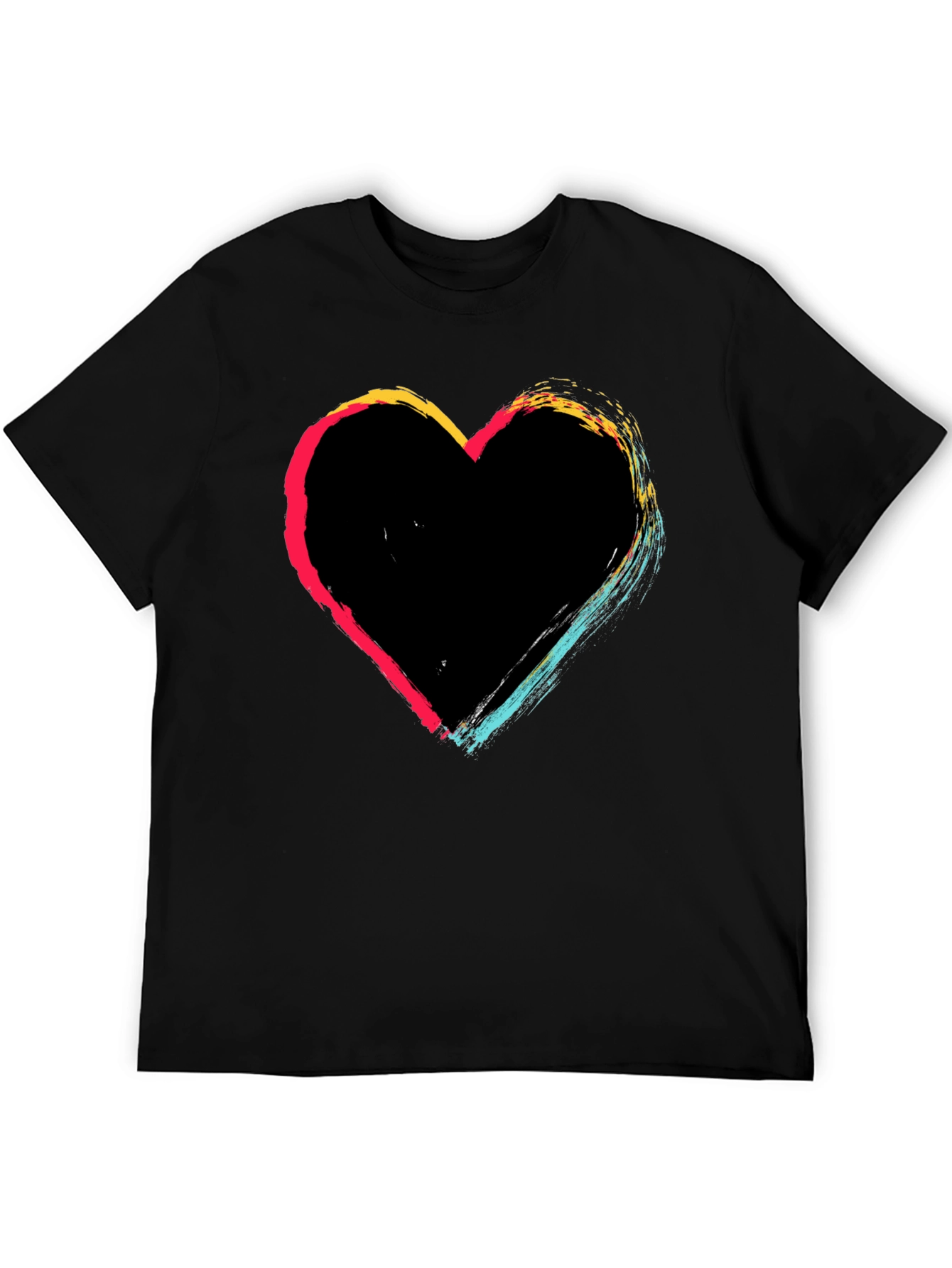 Heart Brushstroke Graphic T-Shirt