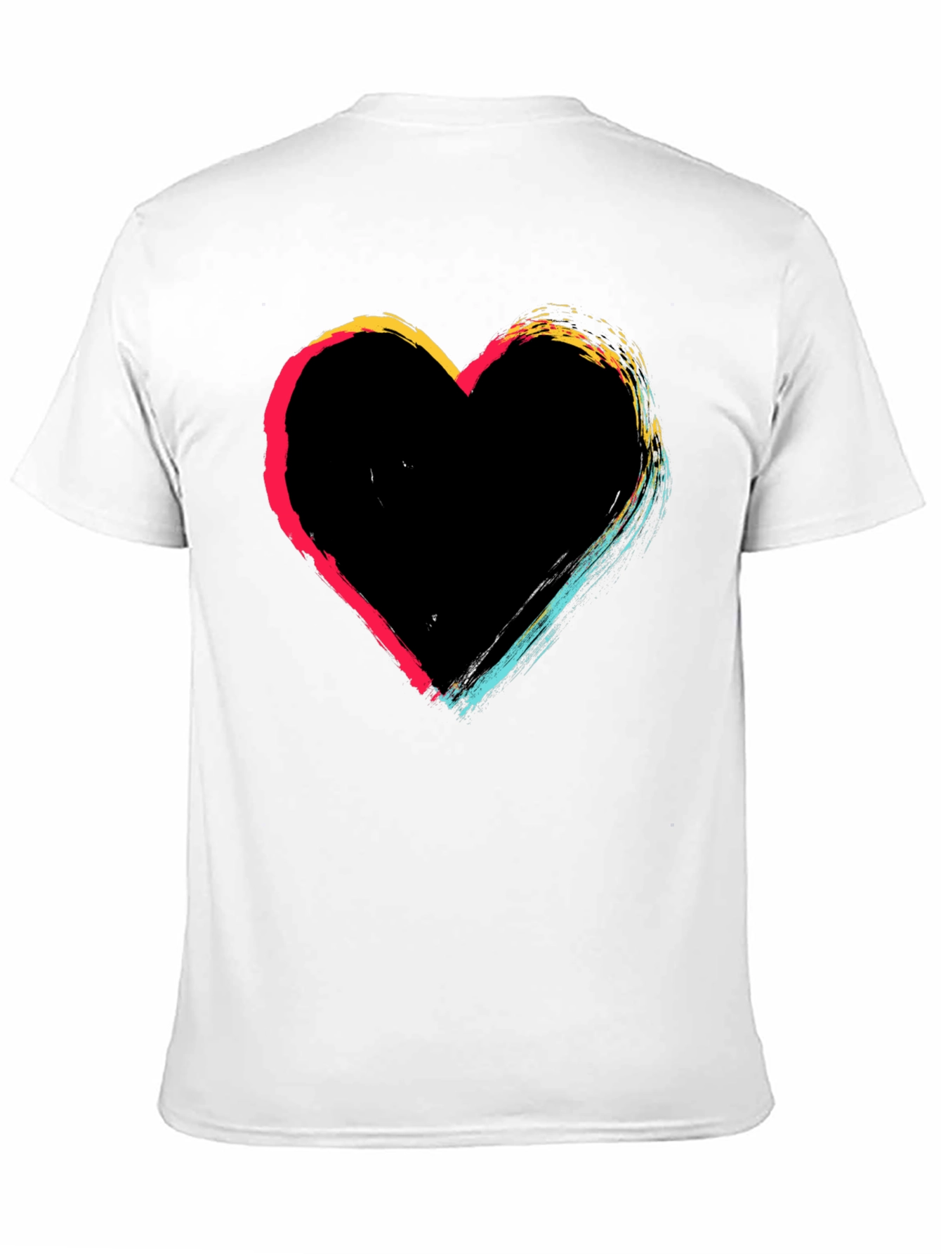 Heart Brushstroke Graphic T-Shirt