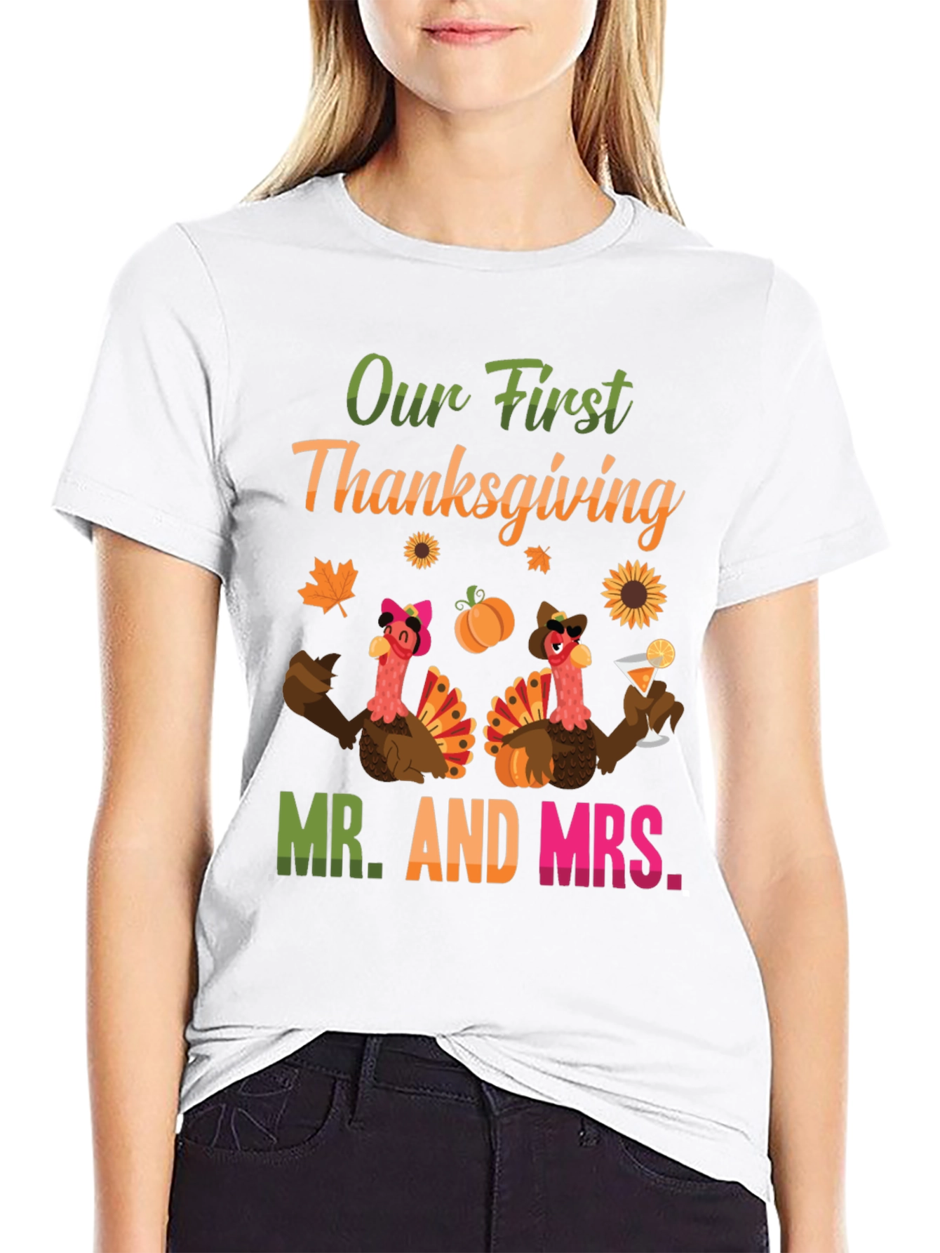 Our First Thanksgiving Mr. and Mrs. T-Shirt