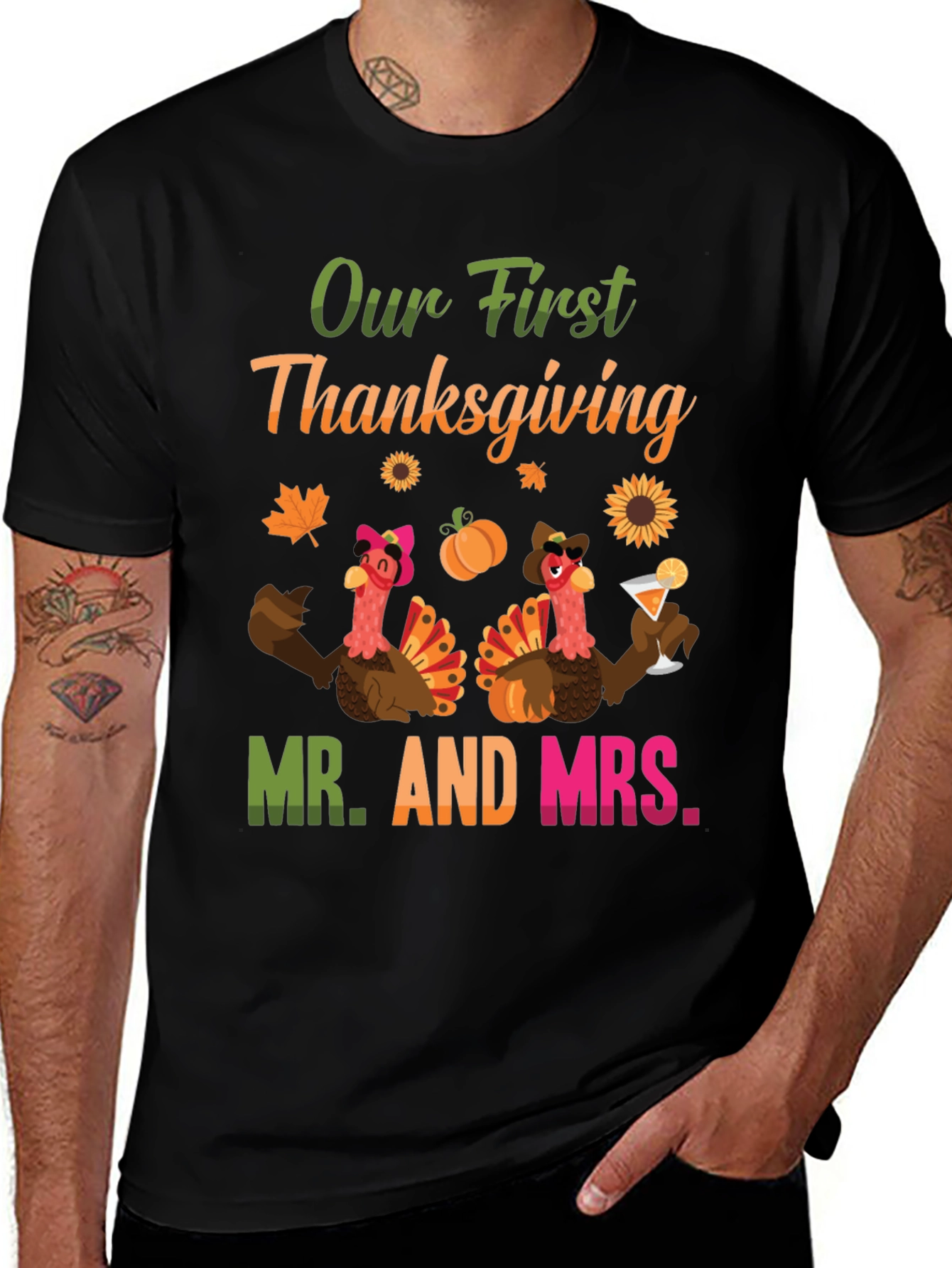 Our First Thanksgiving Mr. and Mrs. T-Shirt