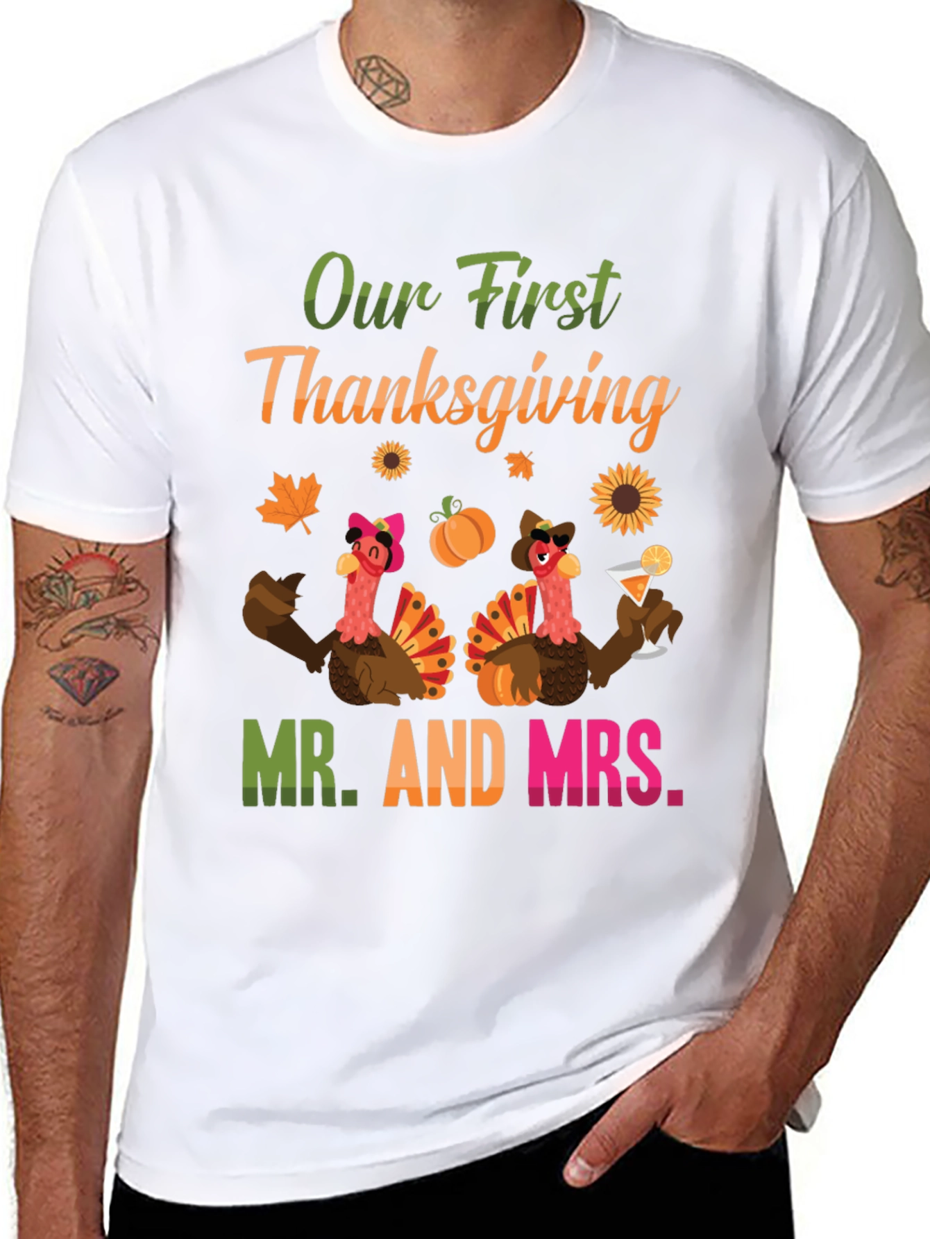 Our First Thanksgiving Mr. and Mrs. T-Shirt