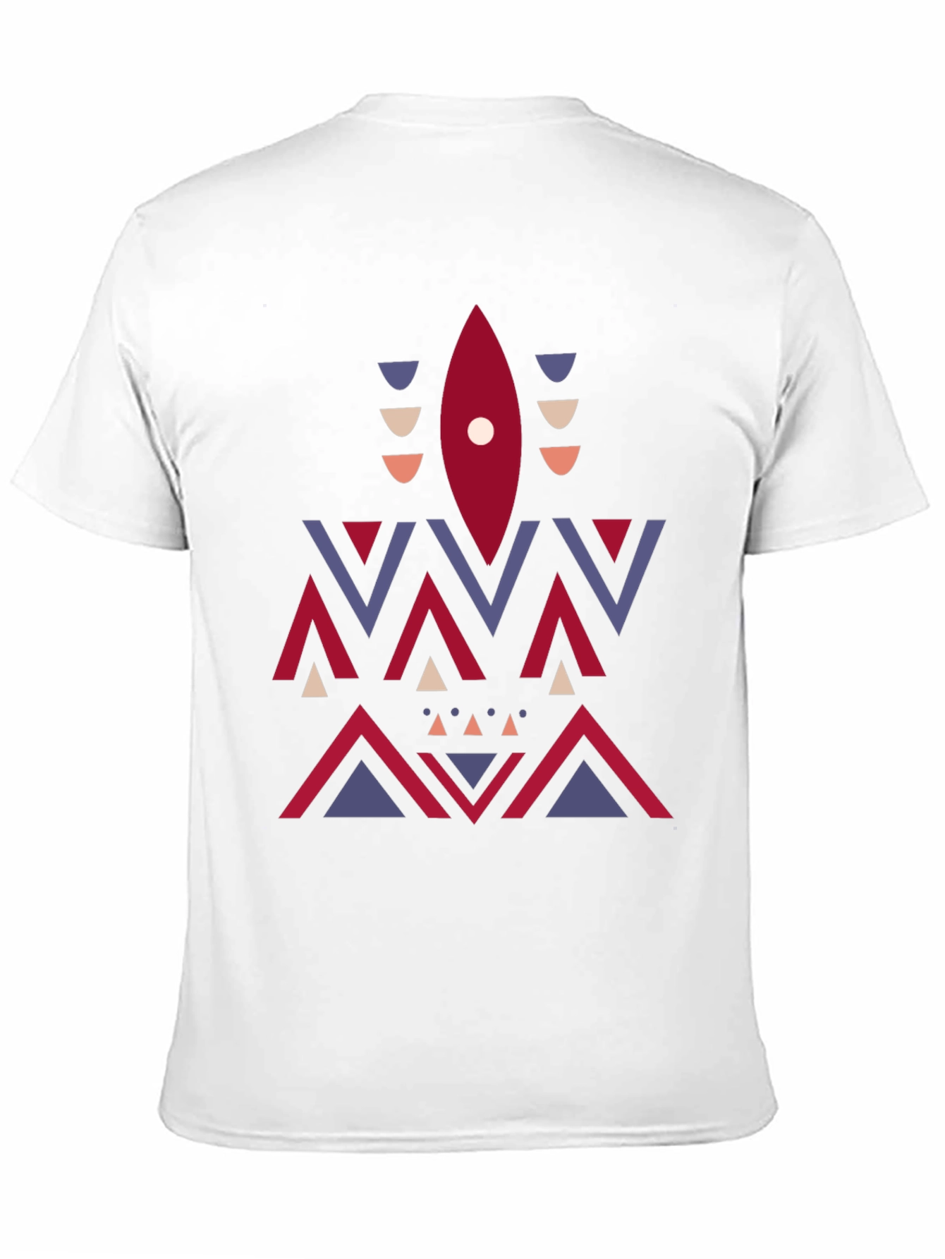 Geometric Aztec Print Tee - Stylish Mens Black T-Shirt