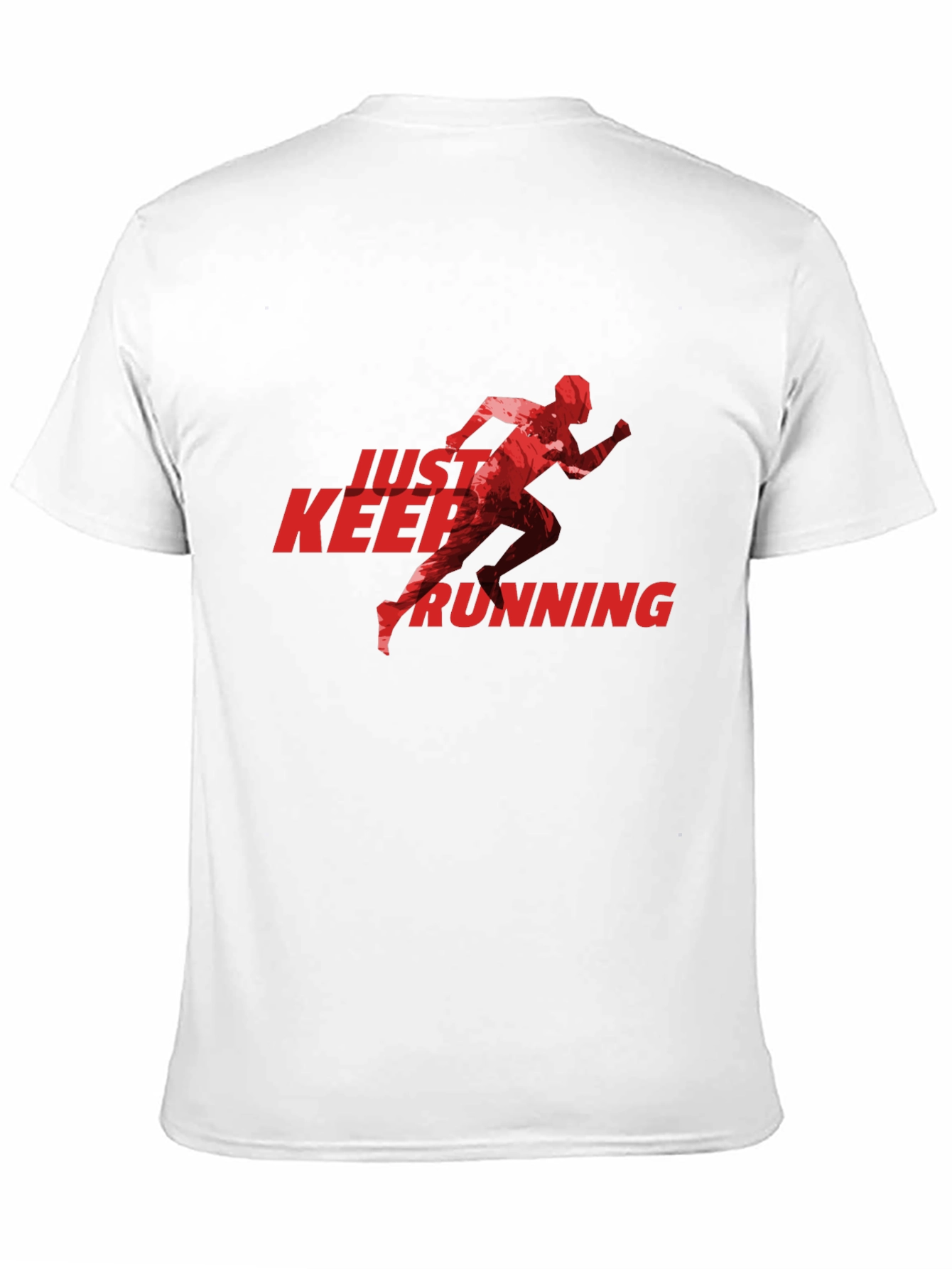 Just Keep Running Graphic Tee - Black